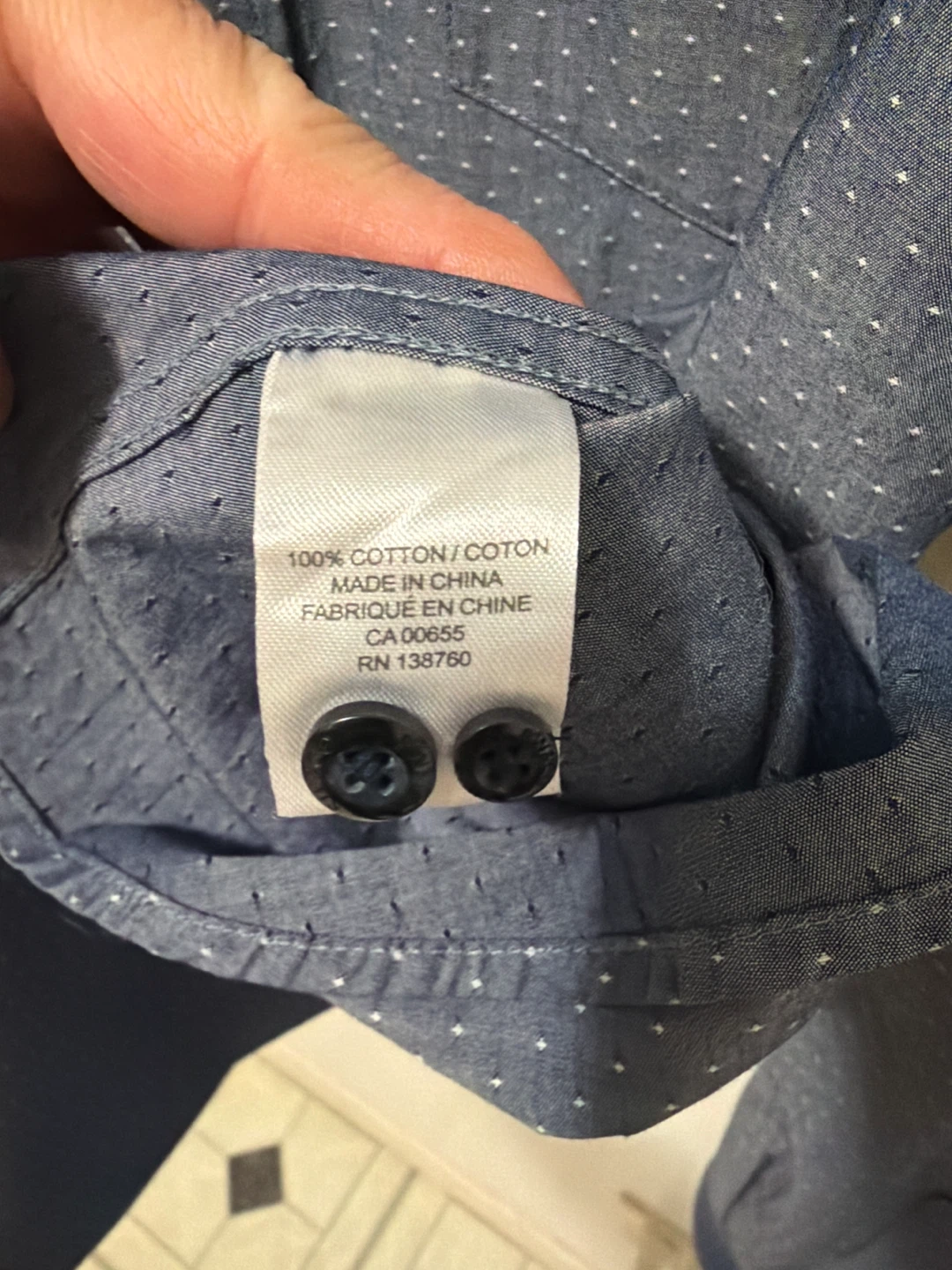 RW & CO. Men's Blue Dot Dress Shirt - M/M - photo 5