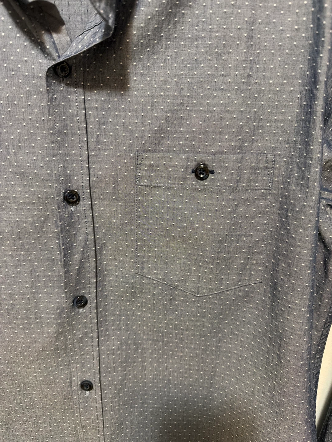 RW & CO. Men's Blue Dot Dress Shirt - M/M - photo 3