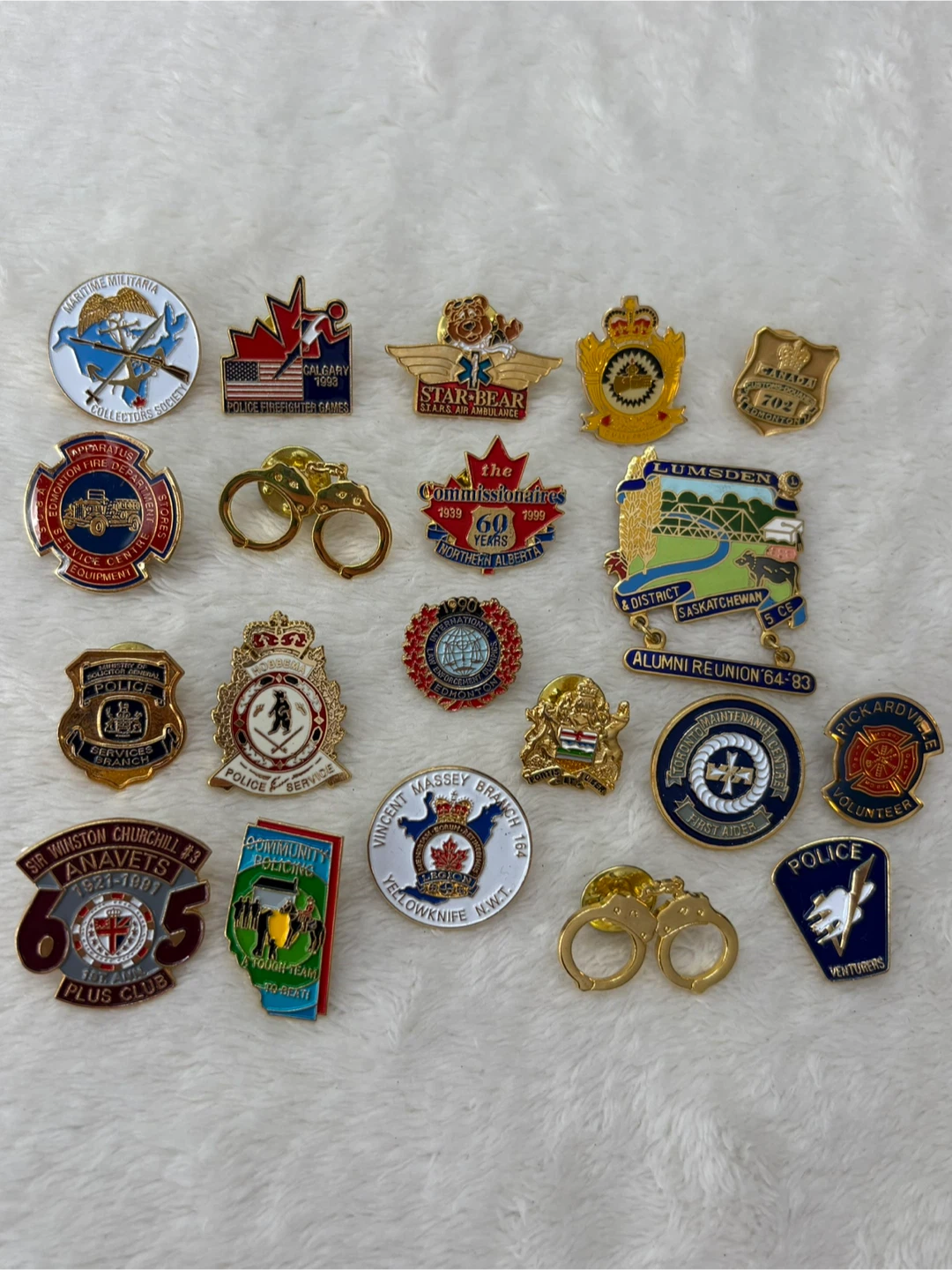 Vintage First Responder Police Firefighter Pin Collection - photo 2