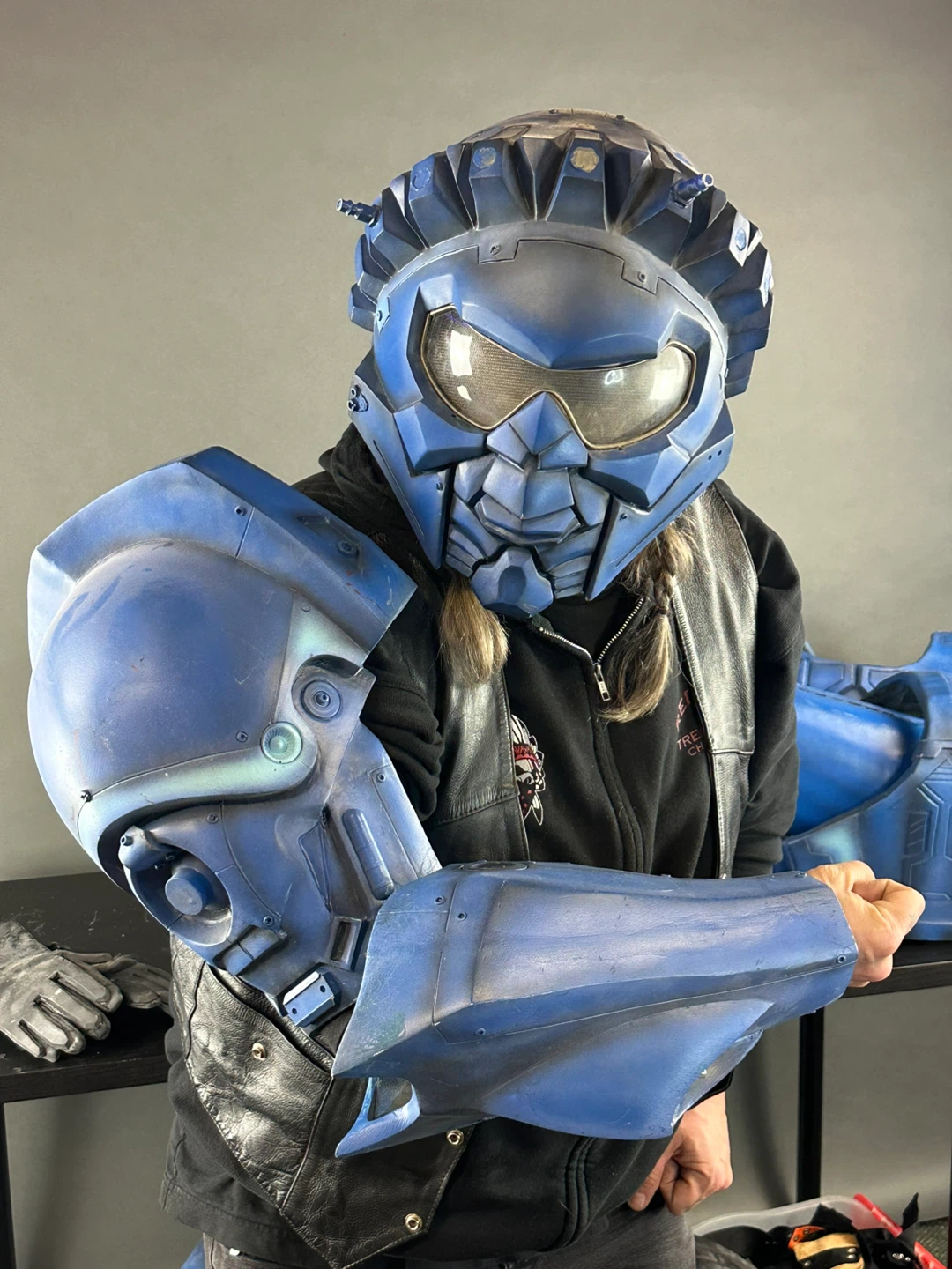 Blue Sci-Fi Armour Costume Set - photo 5