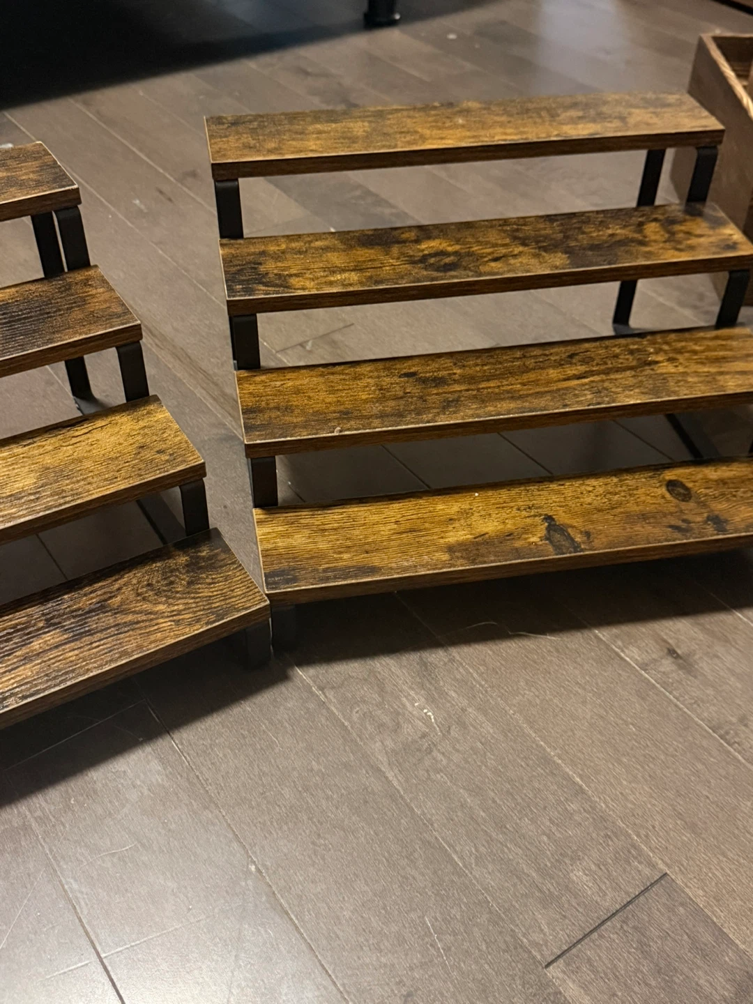 Rustic 4-Tier Display Shelf