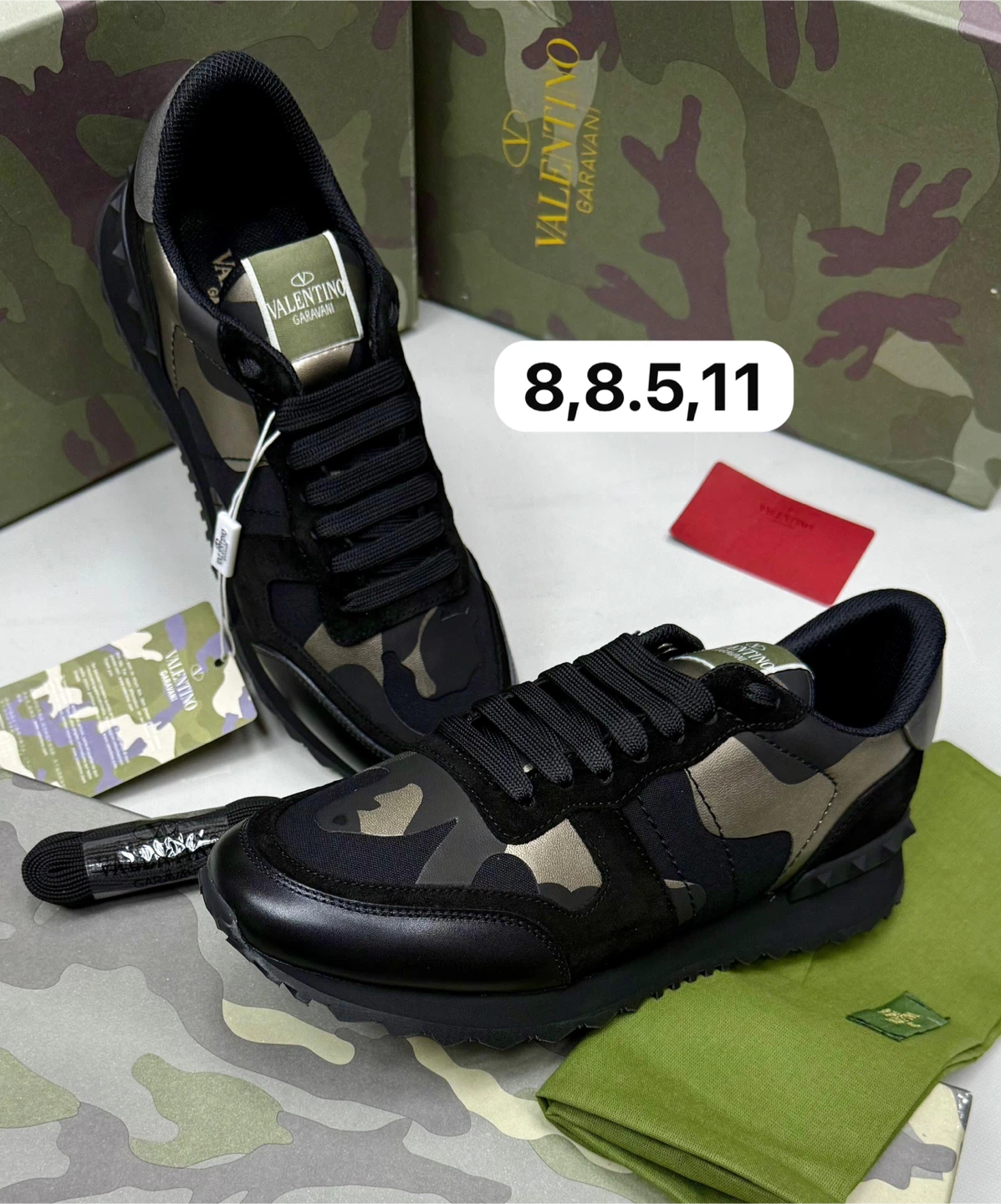 Valentino Garavani Camo Rockrunner Sneakers