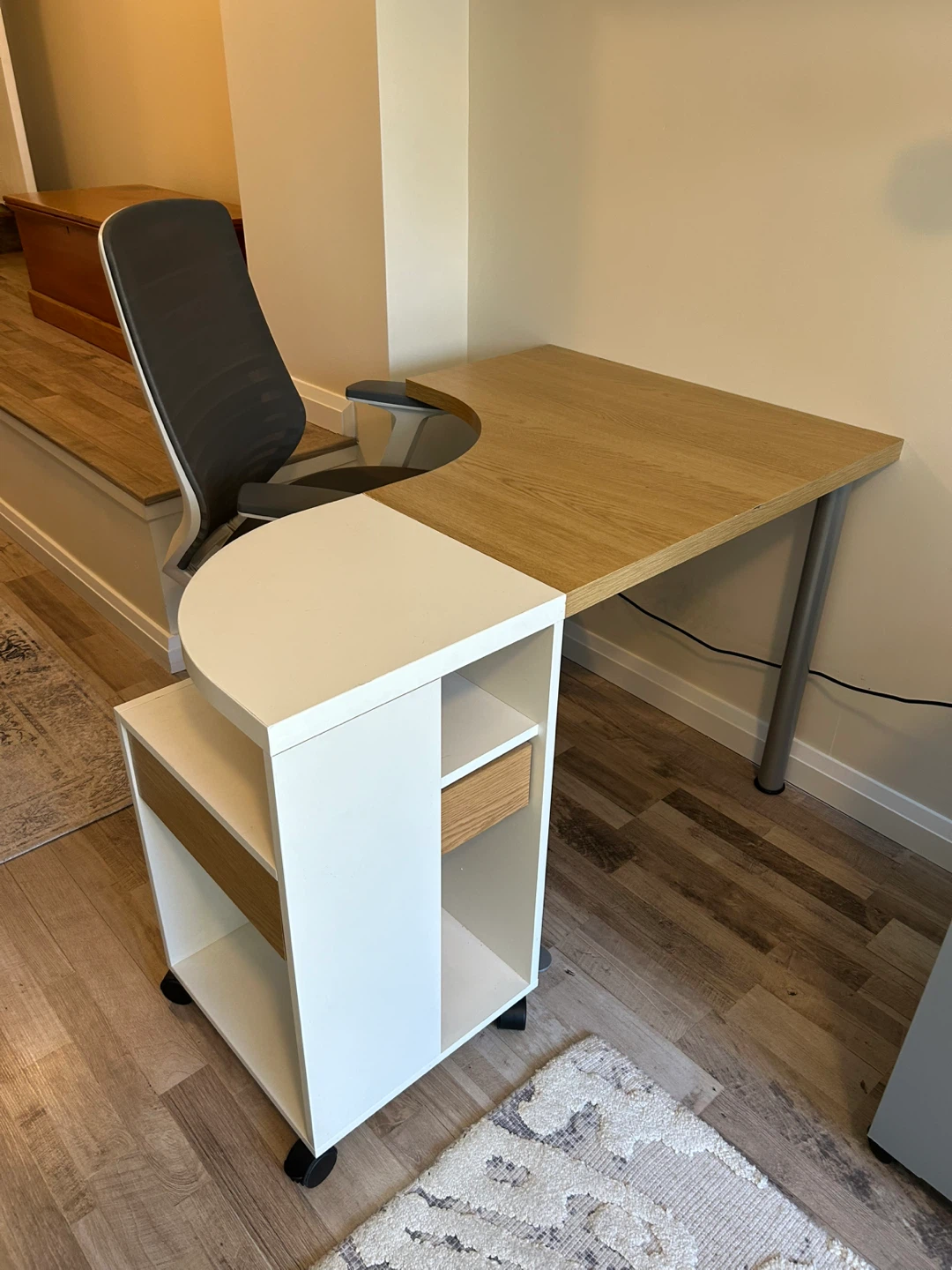 Corner Desk with Storage Unit - photo 2