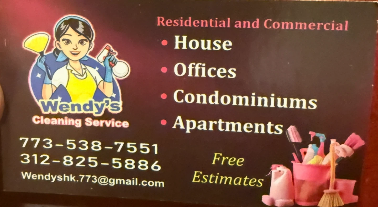 Wendy's Cleaning Service Business Cards - photo 3