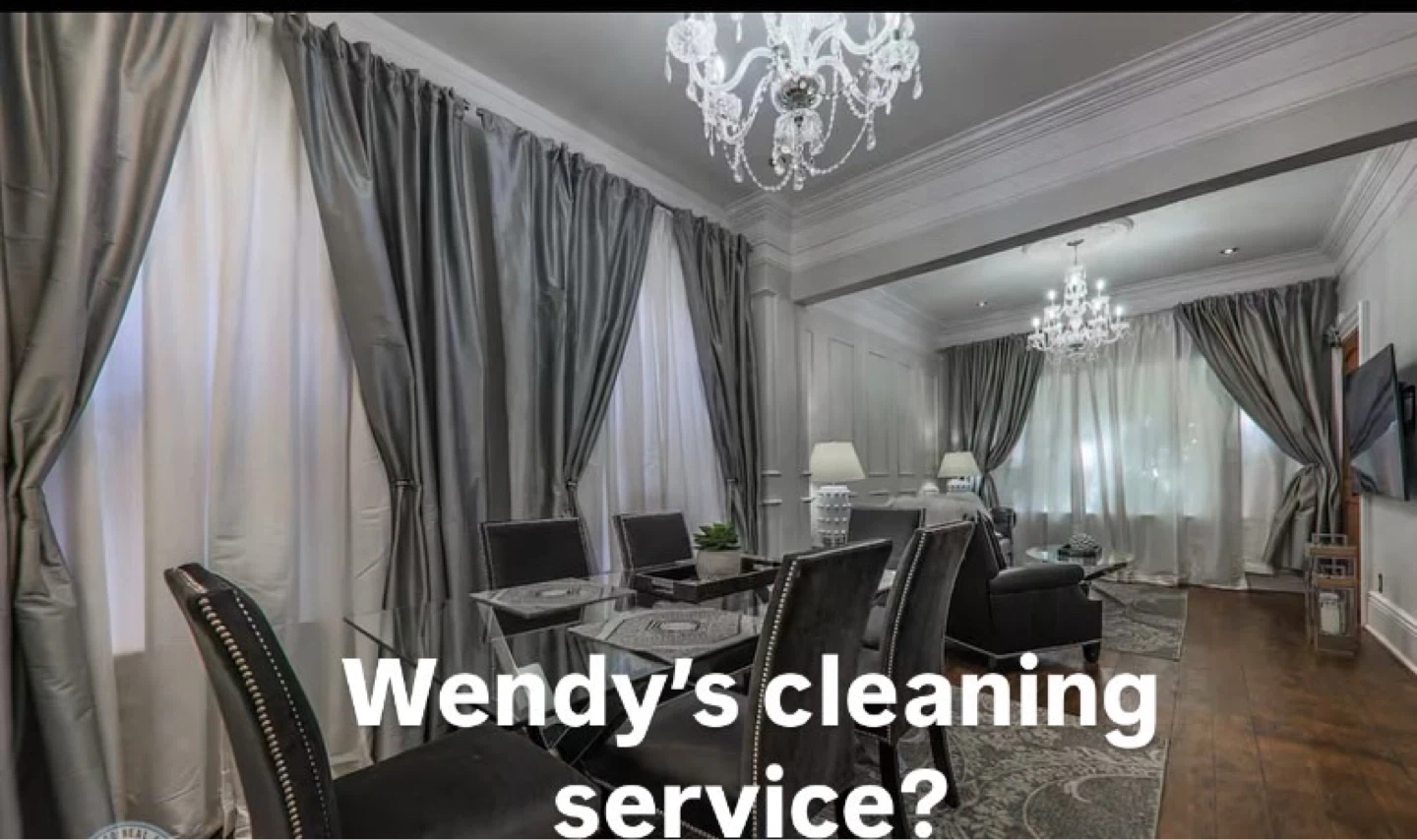 Wendy's Cleaning Service Business Cards