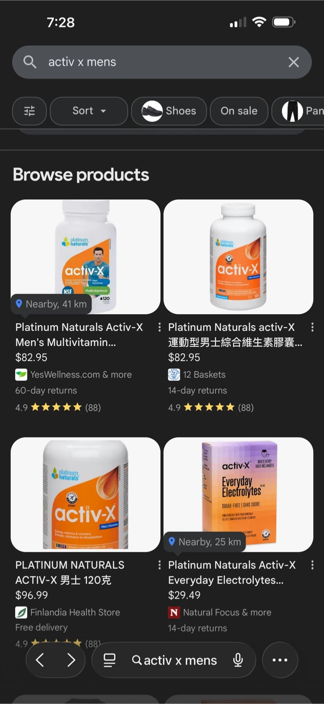 Platinum Naturals Activ-X Men's Multivitamin - 120 Softgels - photo 3