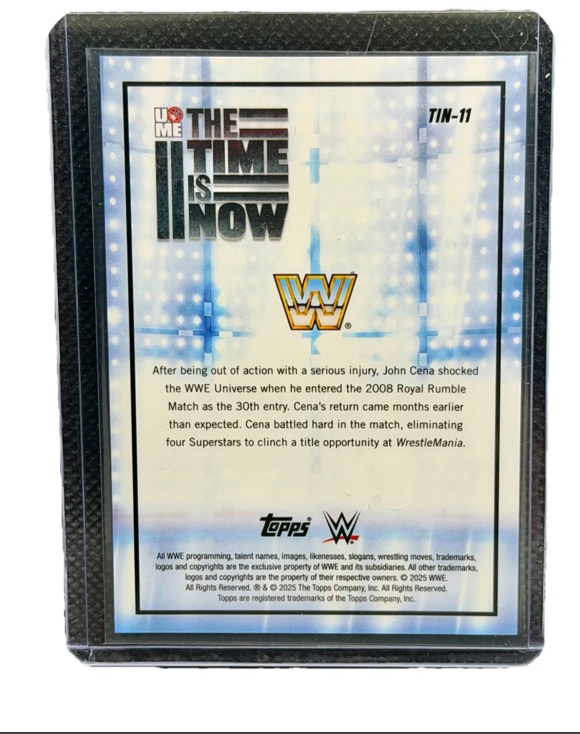 Topps WWE John Cena "The Time Is Now" 40/50 - photo 2