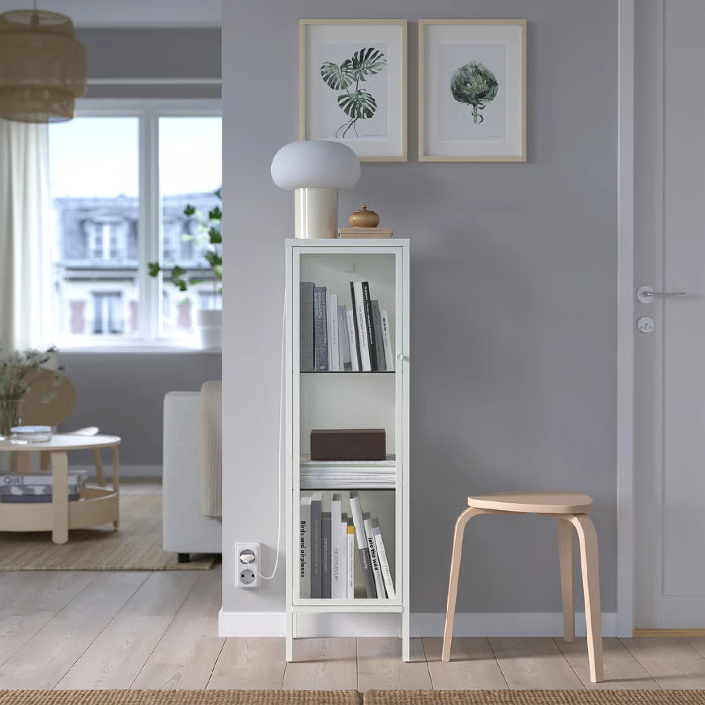 IKEA Glass-door cabinet, white - photo 3