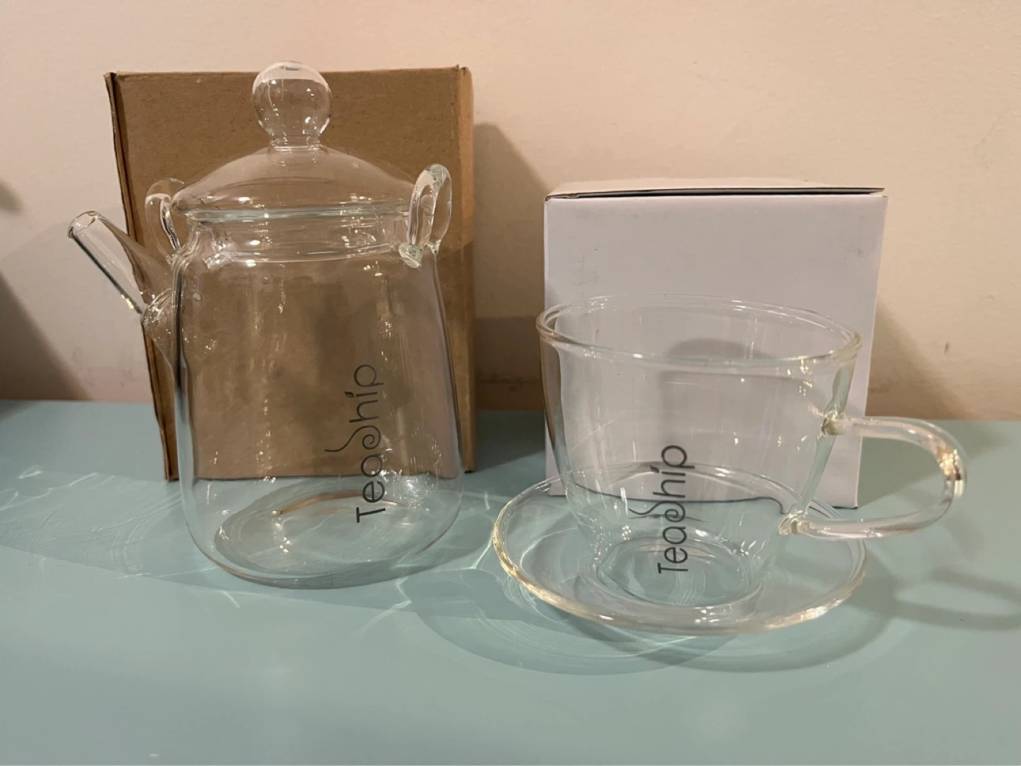 Teaship Glass Teapot and Cup Set