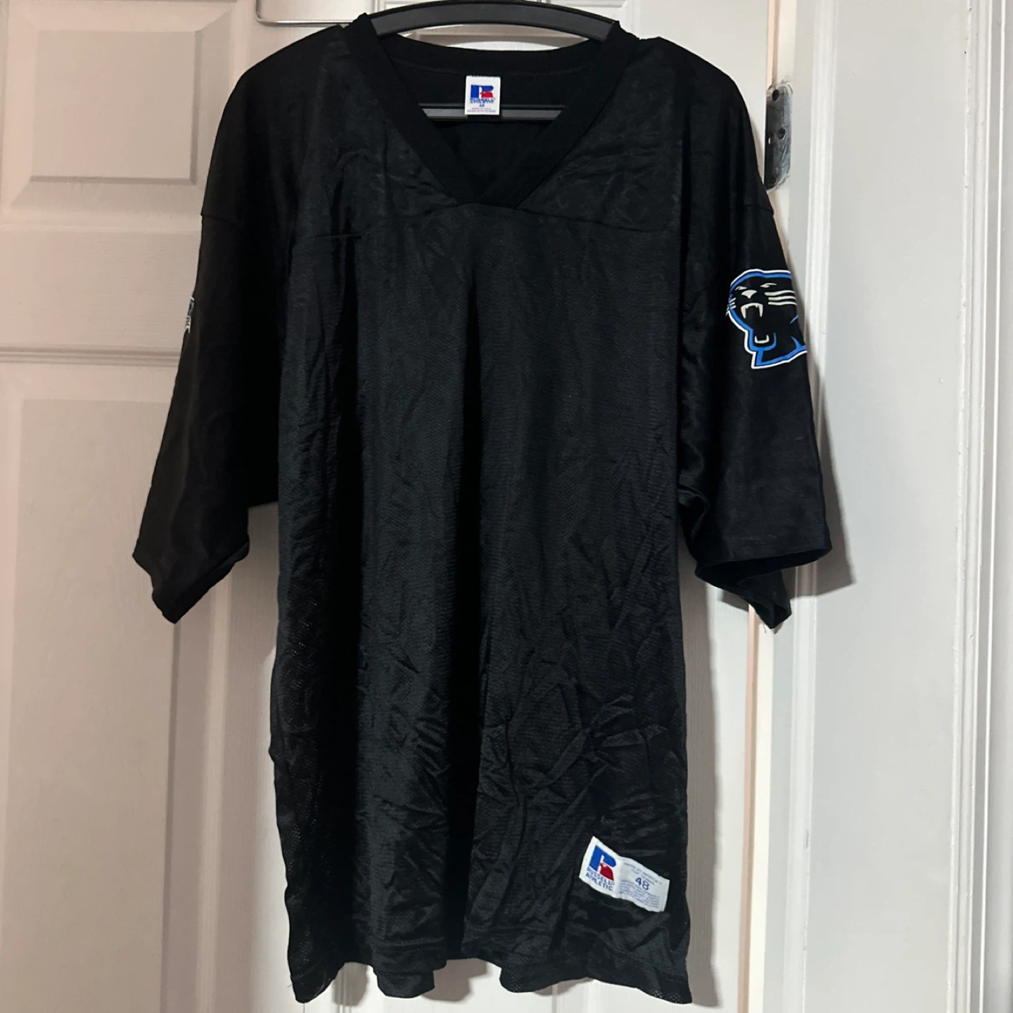 Russell Athletic Carolina Panthers Jersey Size 48