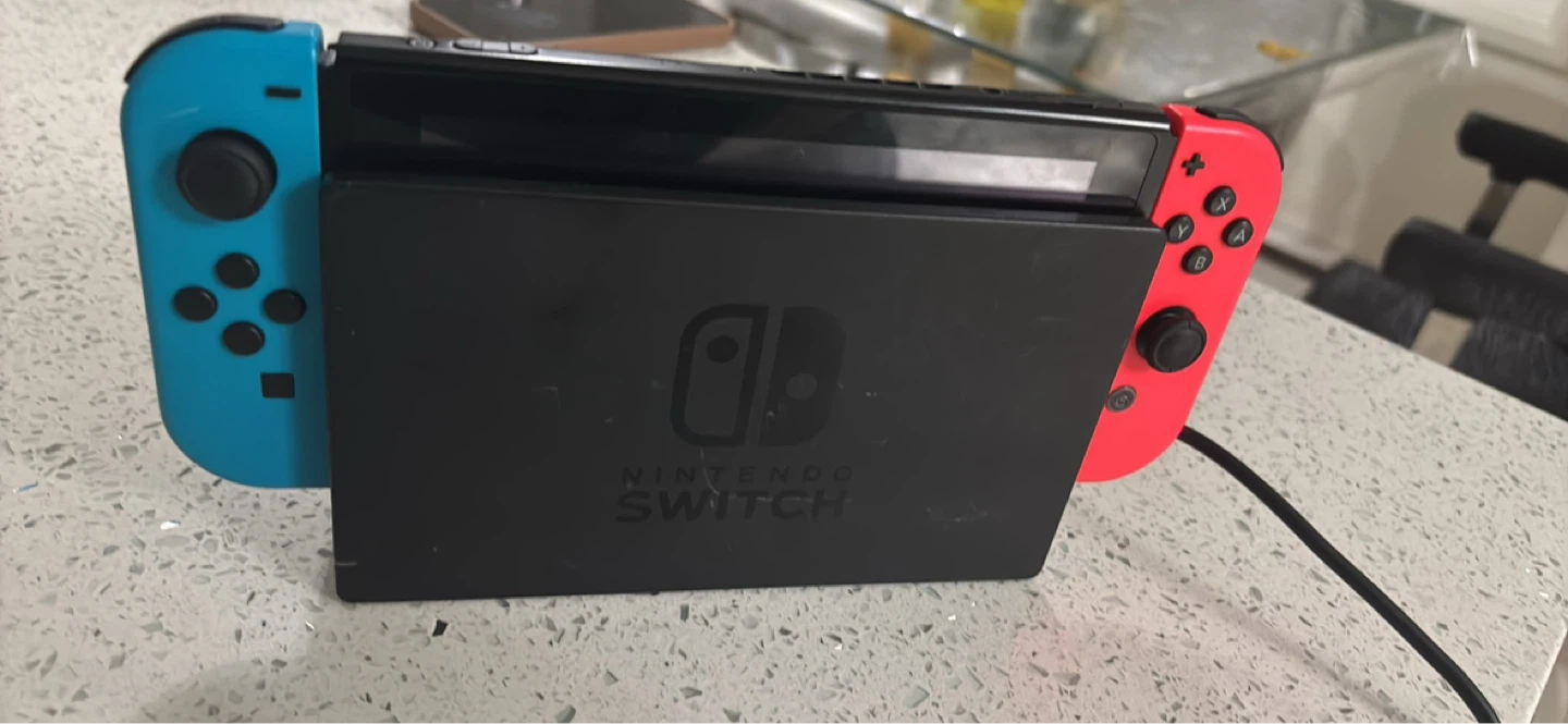 Nintendo Switch Console with Blue and Red Joy-Cons