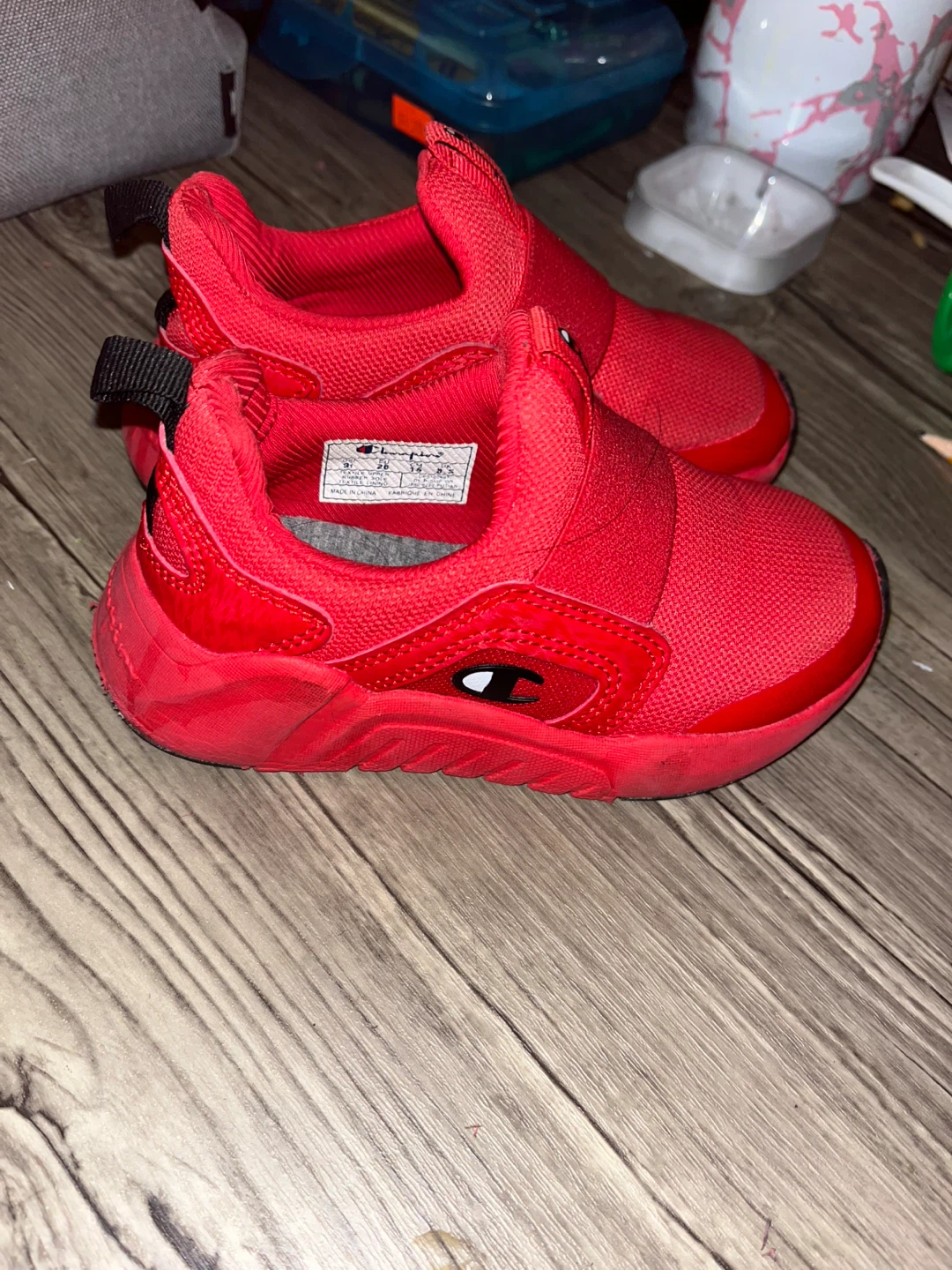 Champion Red Slip-On Athletic Shoes Toddler Size 9 - photo 2