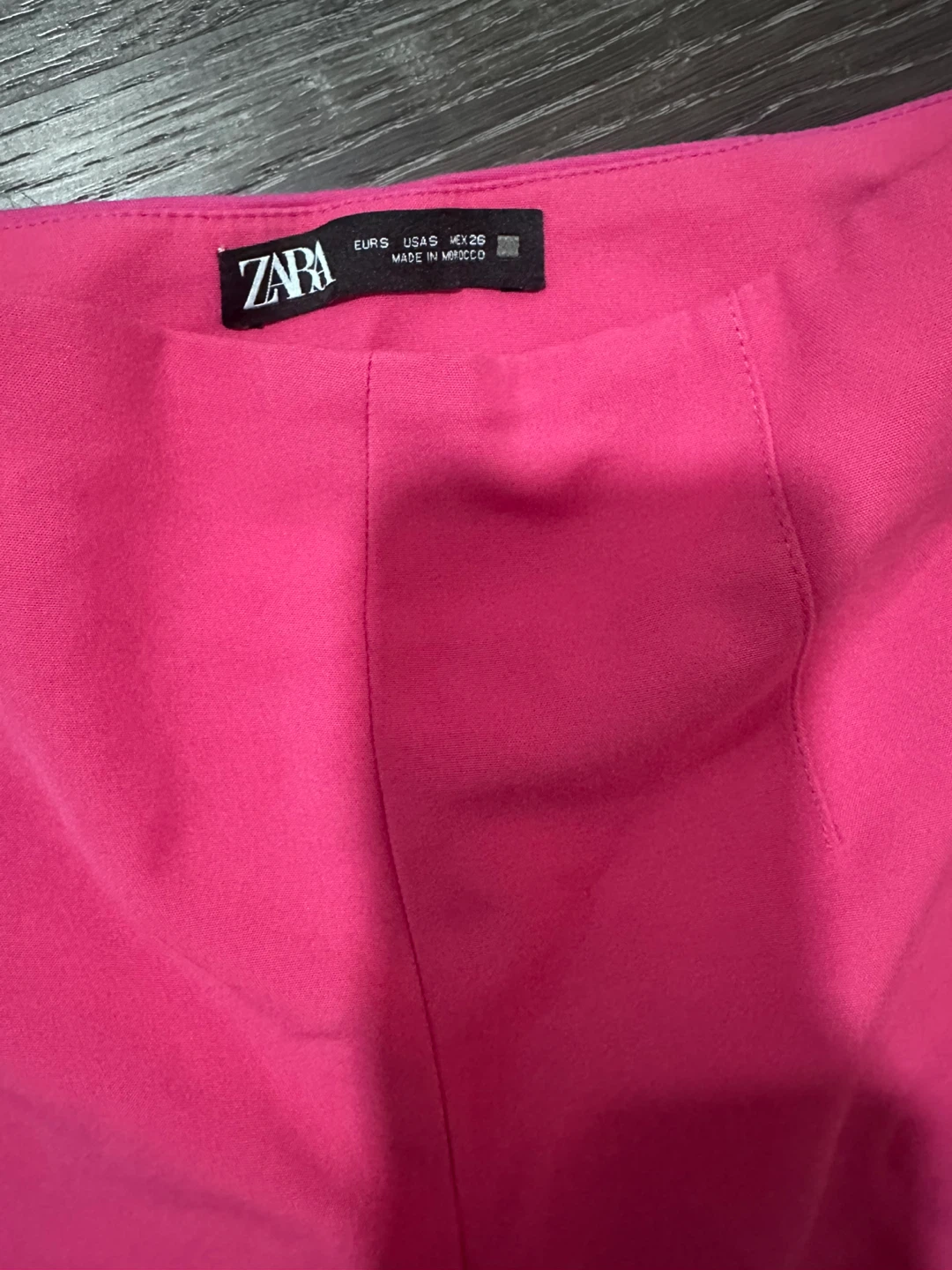 Zara Pink High-Waisted Shorts Size xs - photo 3