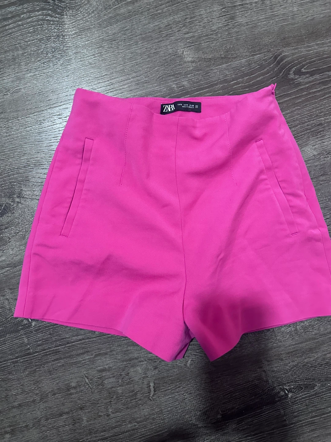 Zara Pink High-Waisted Shorts Size xs