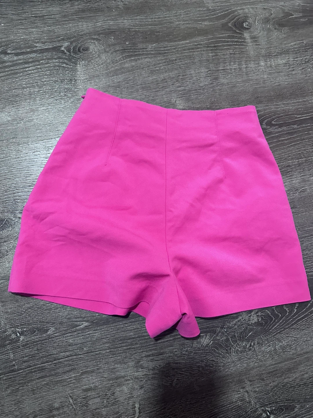 Zara Pink High-Waisted Shorts Size xs - photo 2