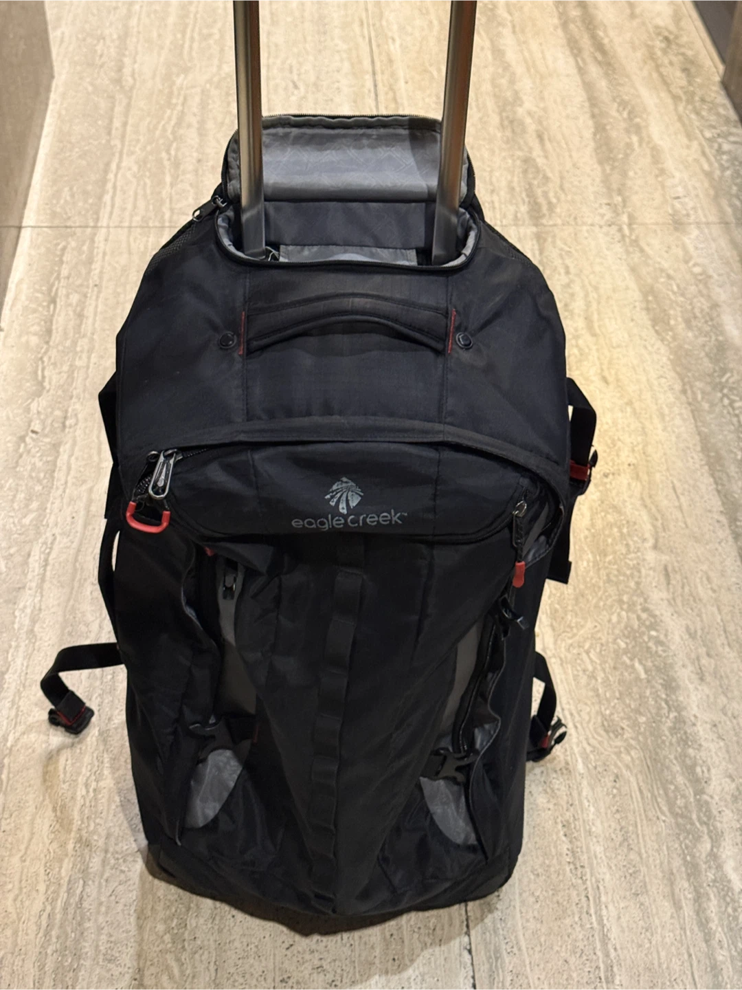 Eagle Creek Black Rolling Duffel Bag