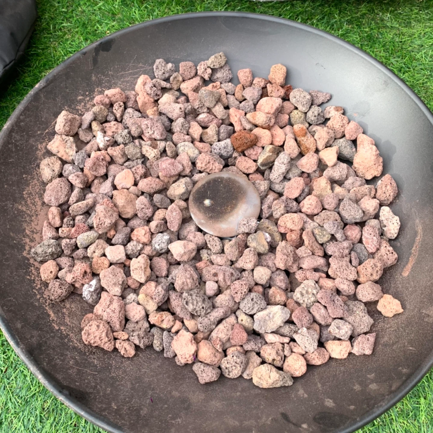 Outdoor Fireplace Fire Pit Propane Heater Lava Rocks LIVING - photo 5