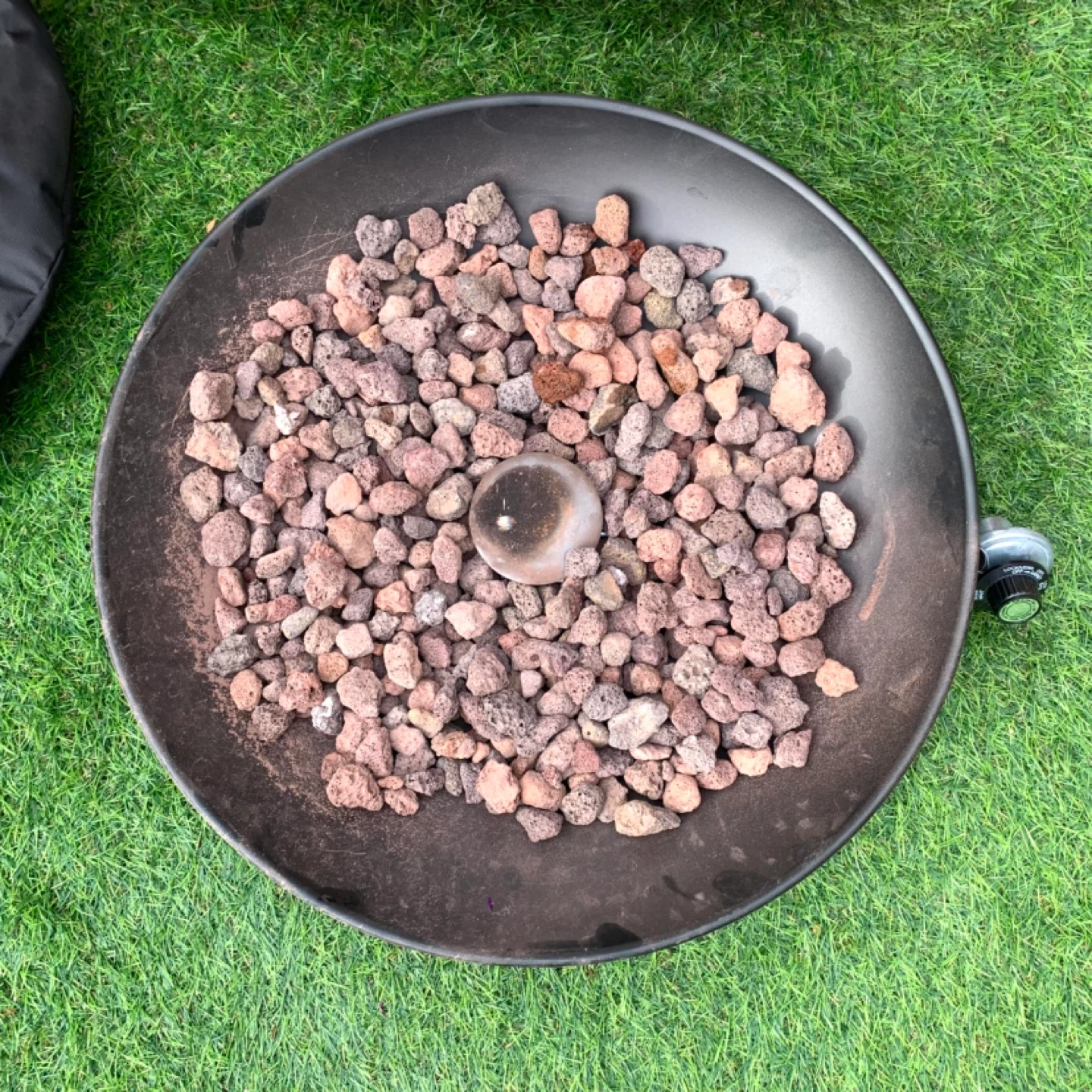 Outdoor Fireplace Fire Pit Propane Heater Lava Rocks LIVING - photo 2