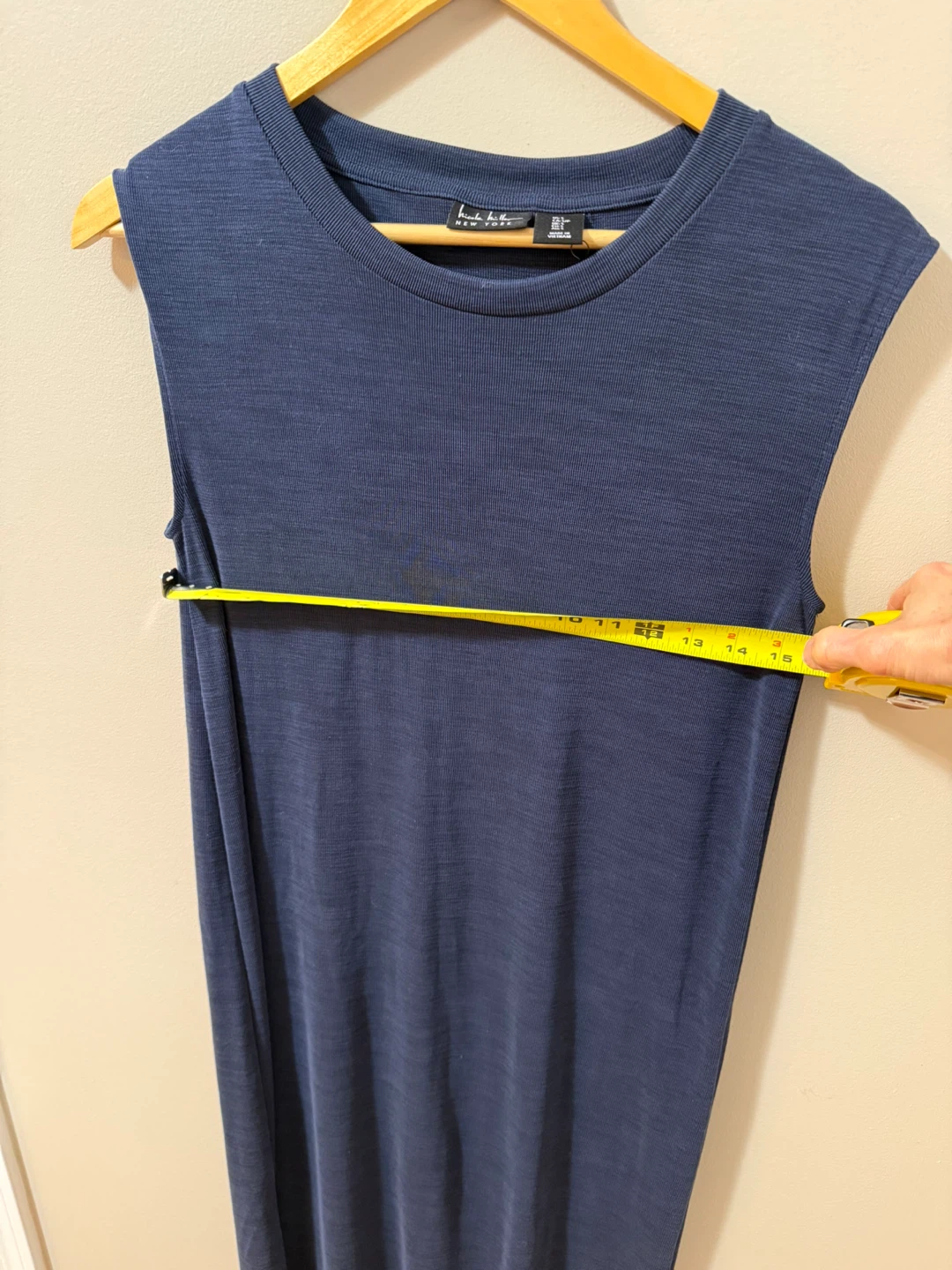 Nicole Miller New York Navy Blue Sleeveless Dress Size S - photo 4