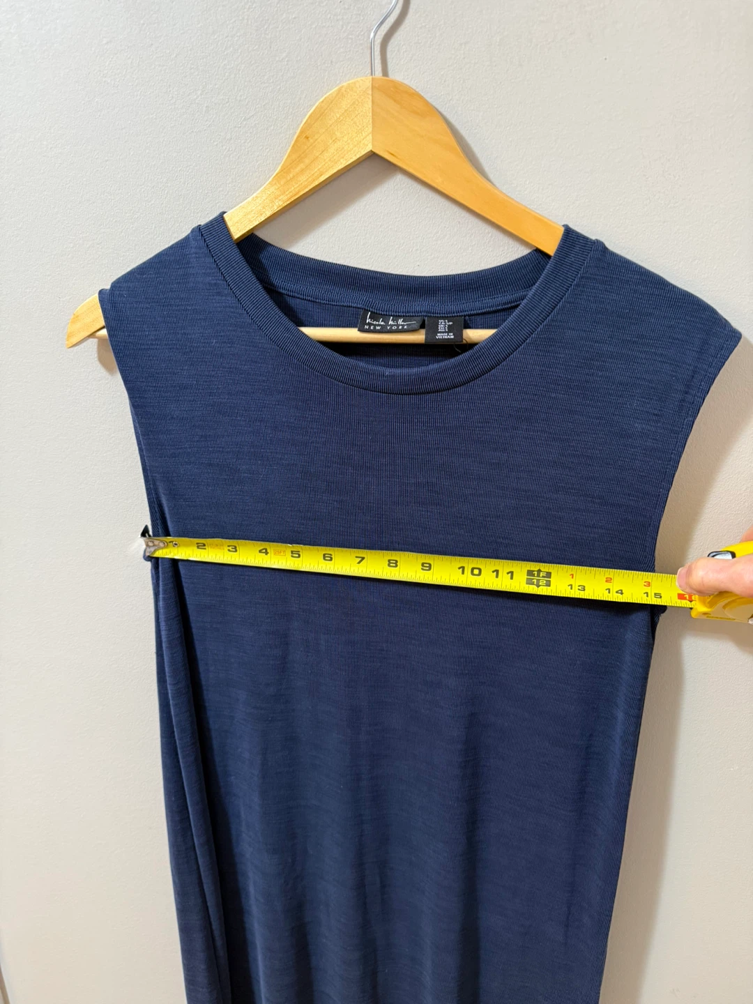 Nicole Miller New York Navy Blue Sleeveless Dress Size S