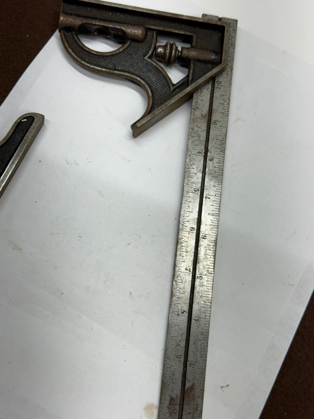 Starrett No 12 Combination Square Set 12" Rule USA Parts Repair - photo 5