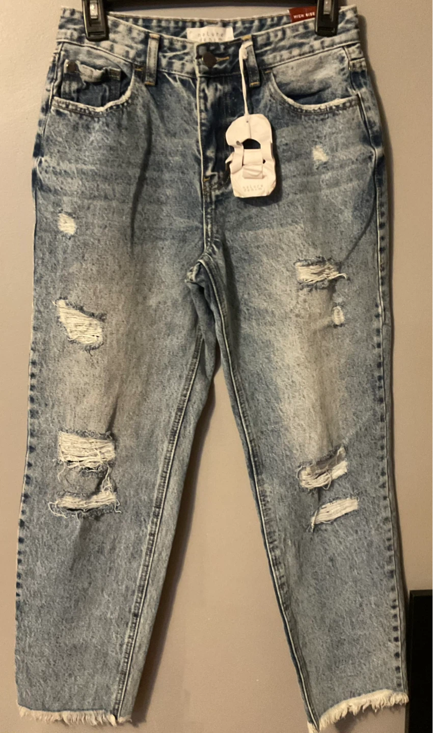 Nature Denim High Rise Ripped Jeans Size 27 - photo 4