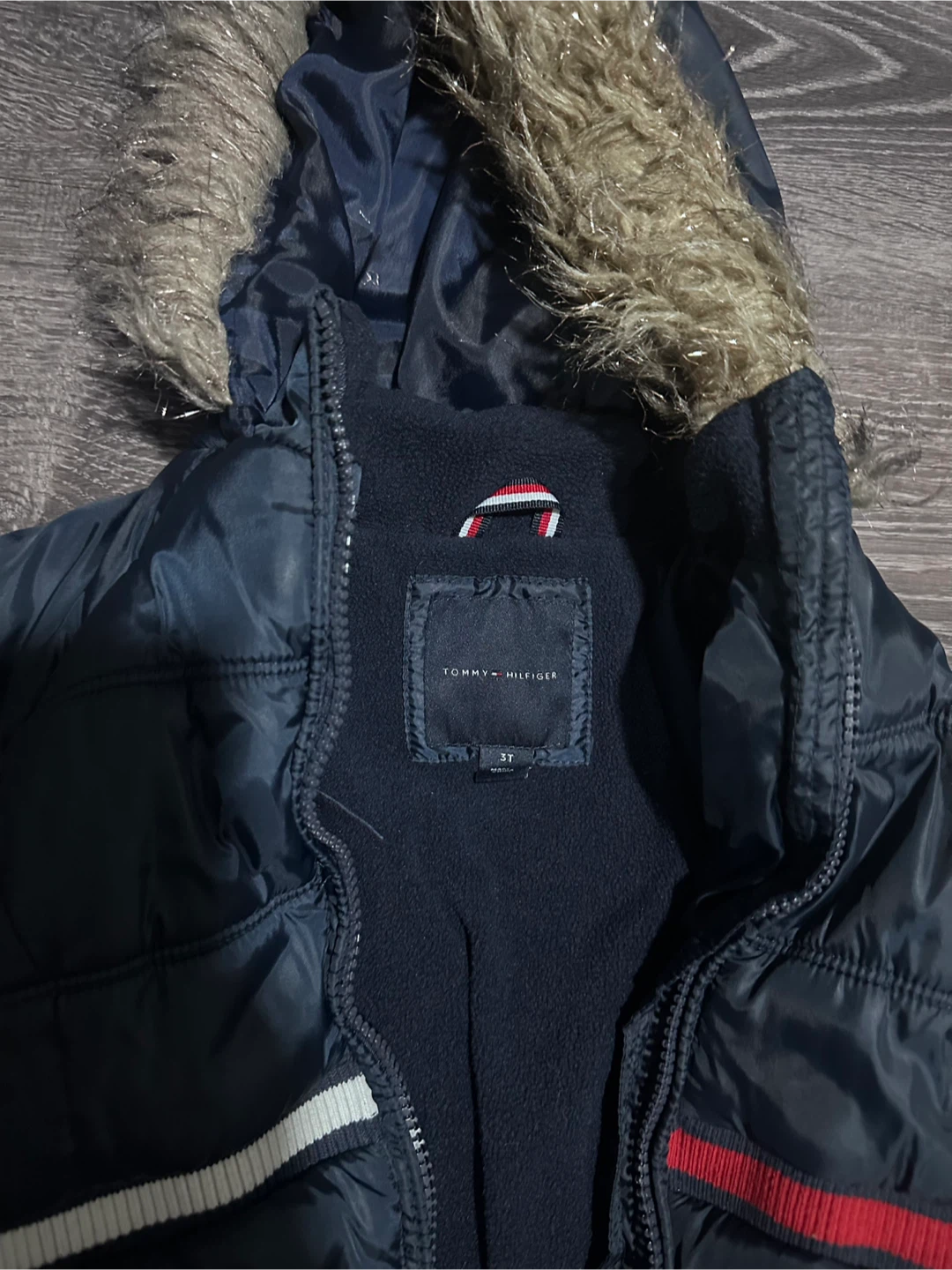 Tommy Hilfiger Puffer Jacket - Navy Blue - Toddler Size 3T - photo 2