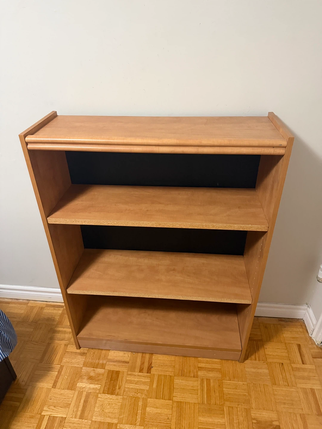 Light Brown Wood Bookshelf with 3 Shelves - photo 3