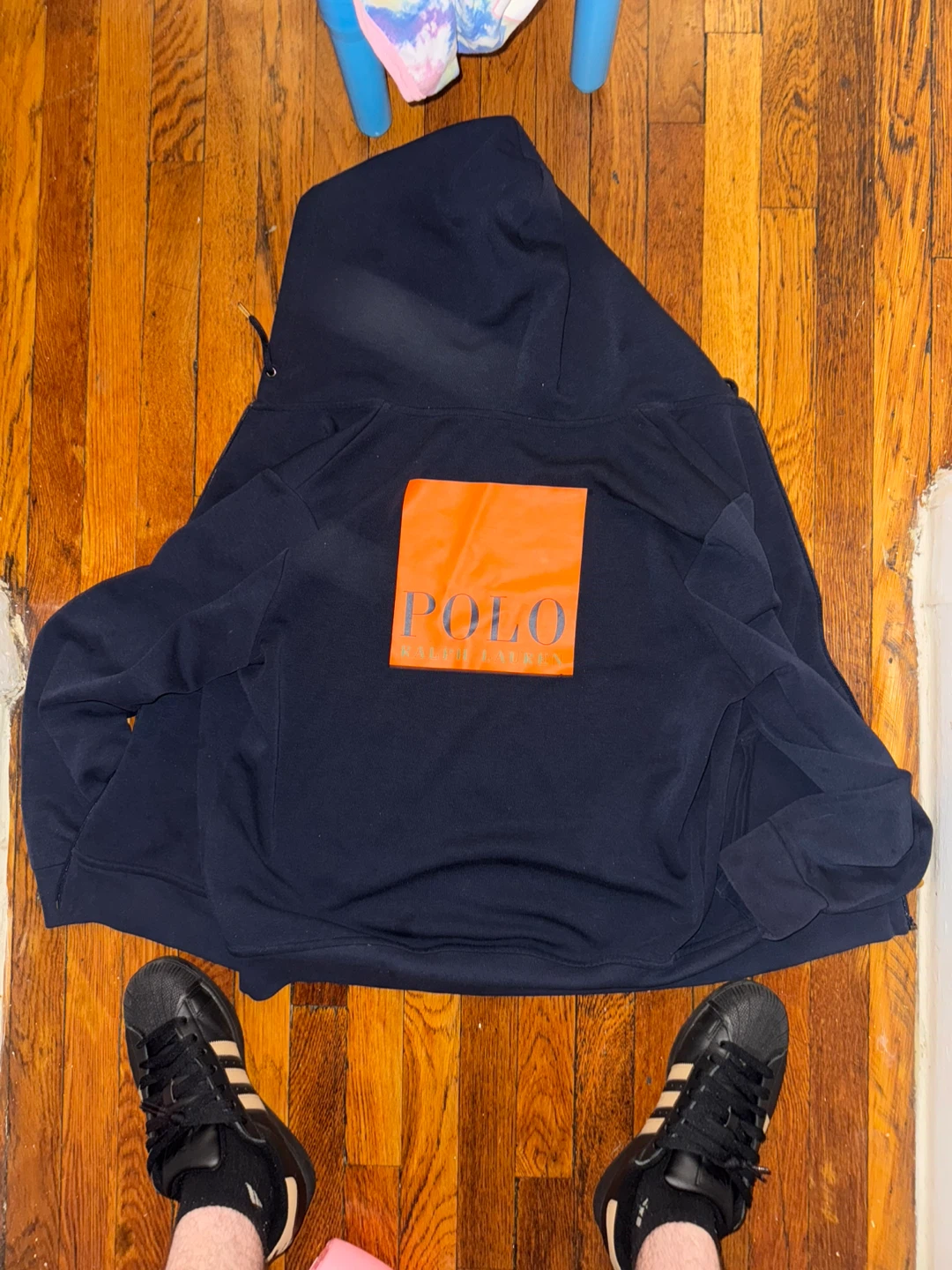 Polo Ralph Lauren Navy Zip-Up Hoodie Size M