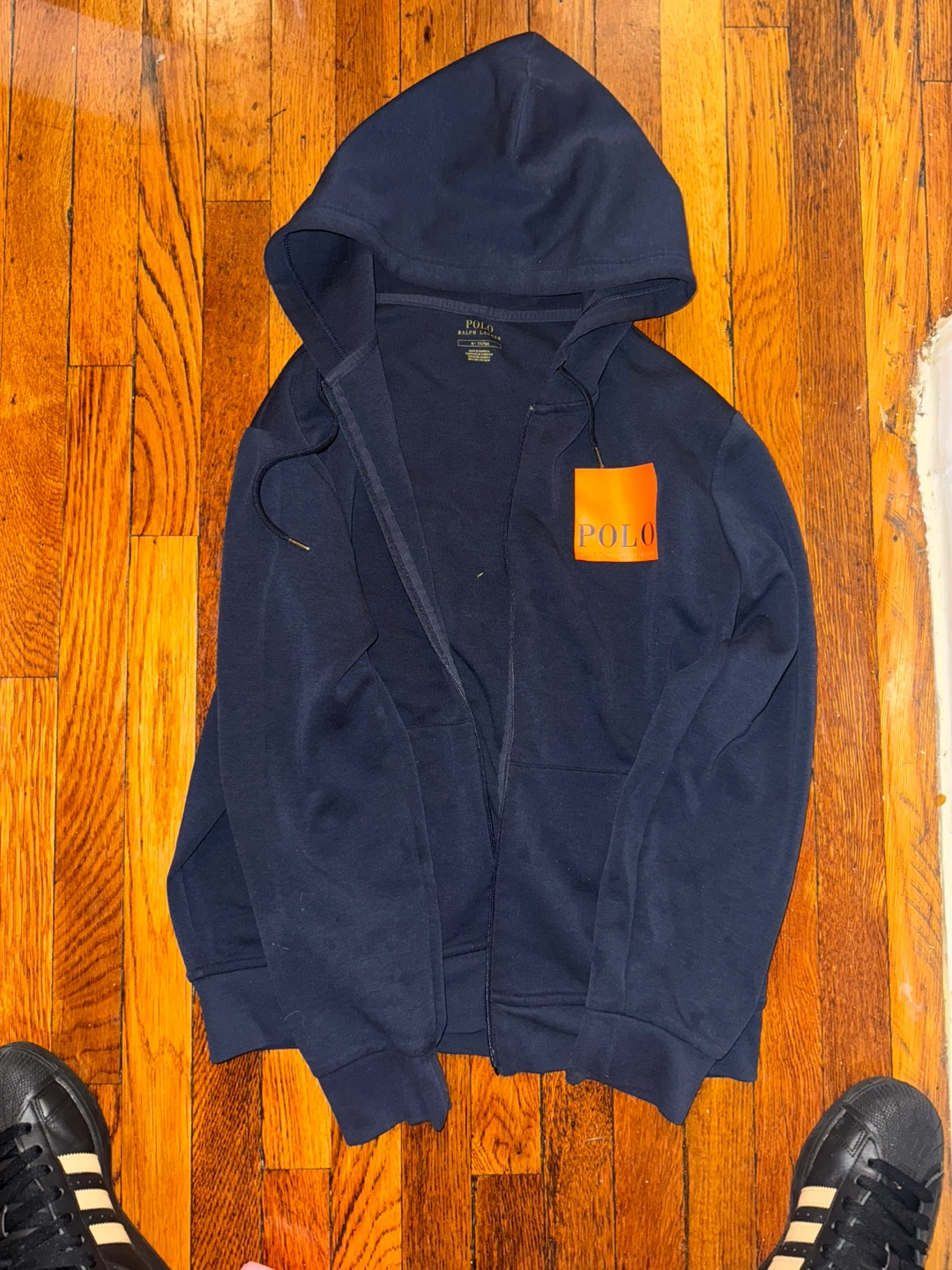 Polo Ralph Lauren Navy Zip-Up Hoodie Size M - photo 5