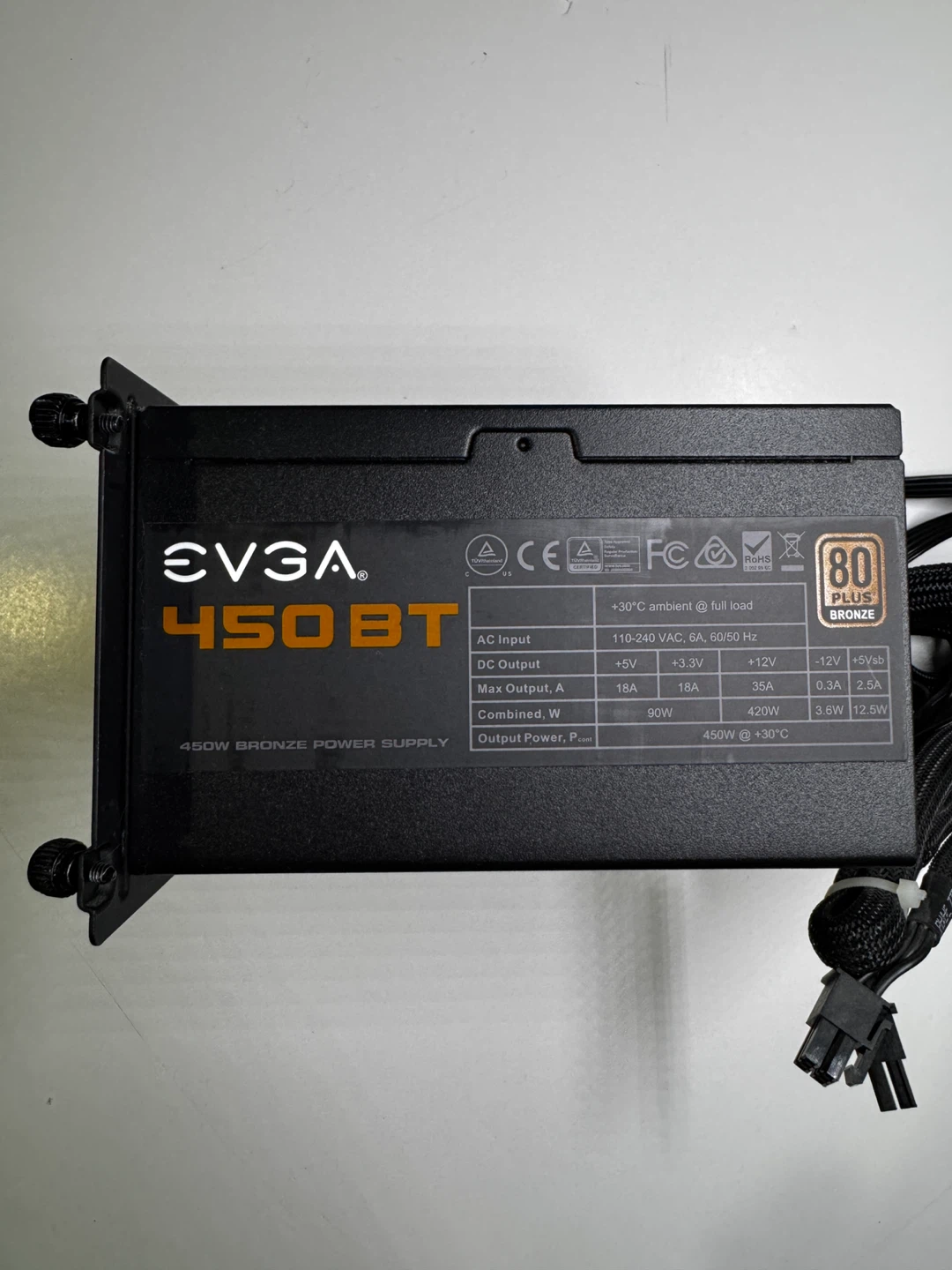 EVGA 450W BT 80 Plus Bronze Power Supply