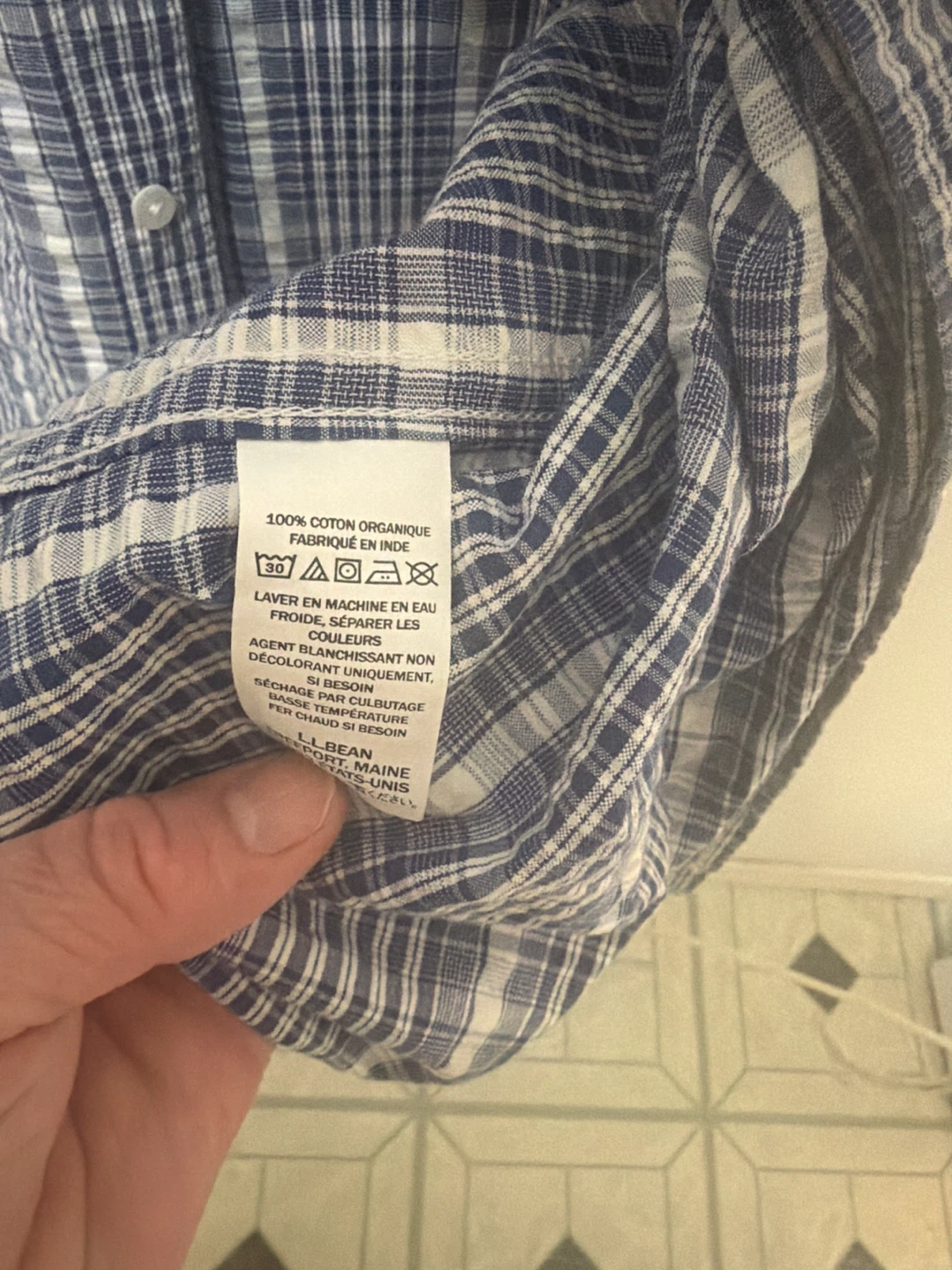 L.L. Bean Men's Plaid Short Sleeve Shirt XL - photo 4