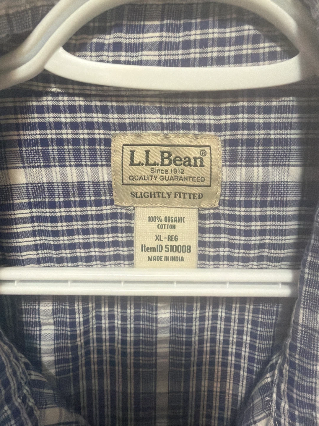 L.L. Bean Men's Plaid Short Sleeve Shirt XL - photo 2