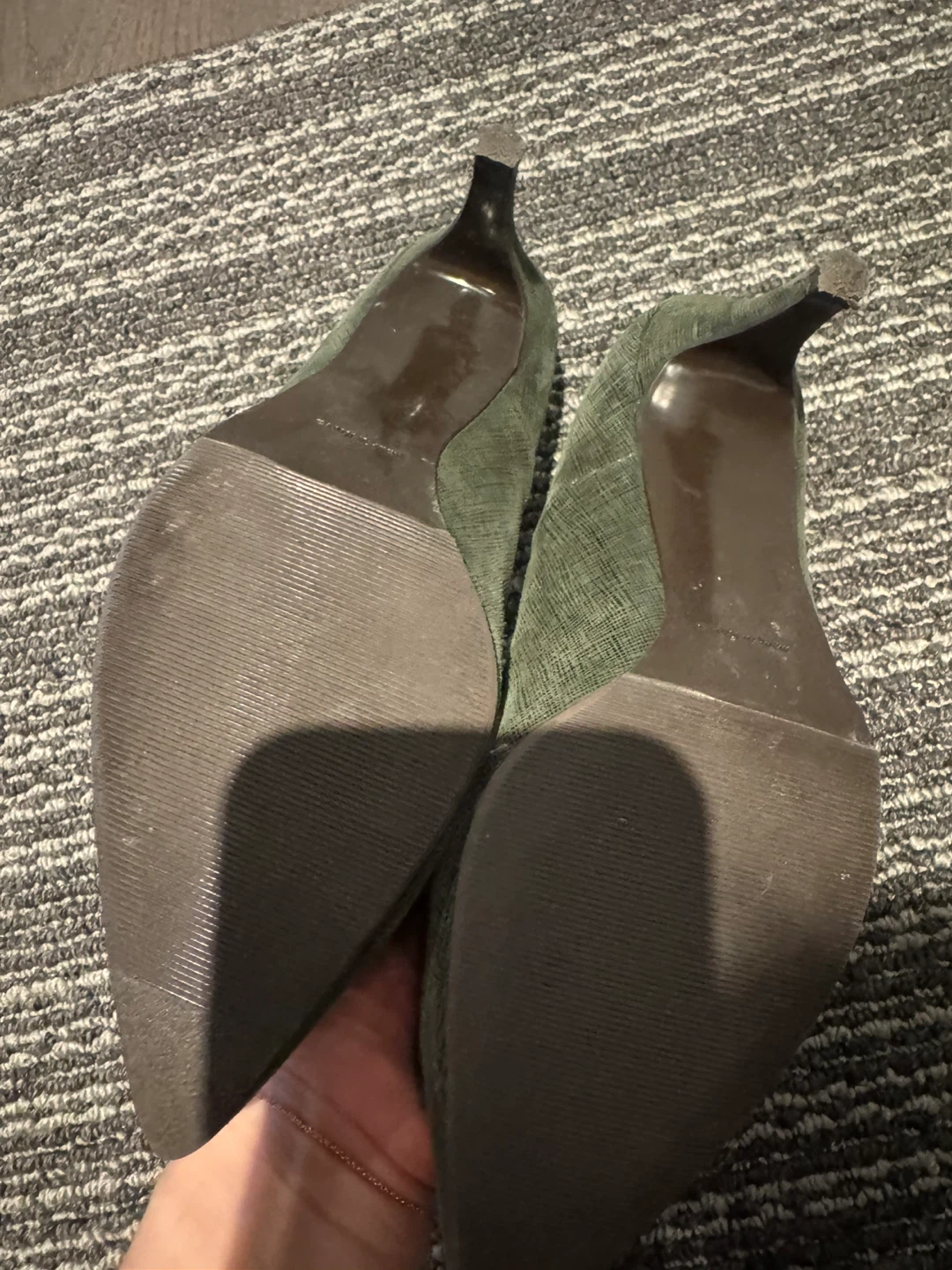 Women's Green Pointed Toe Heels - photo 2