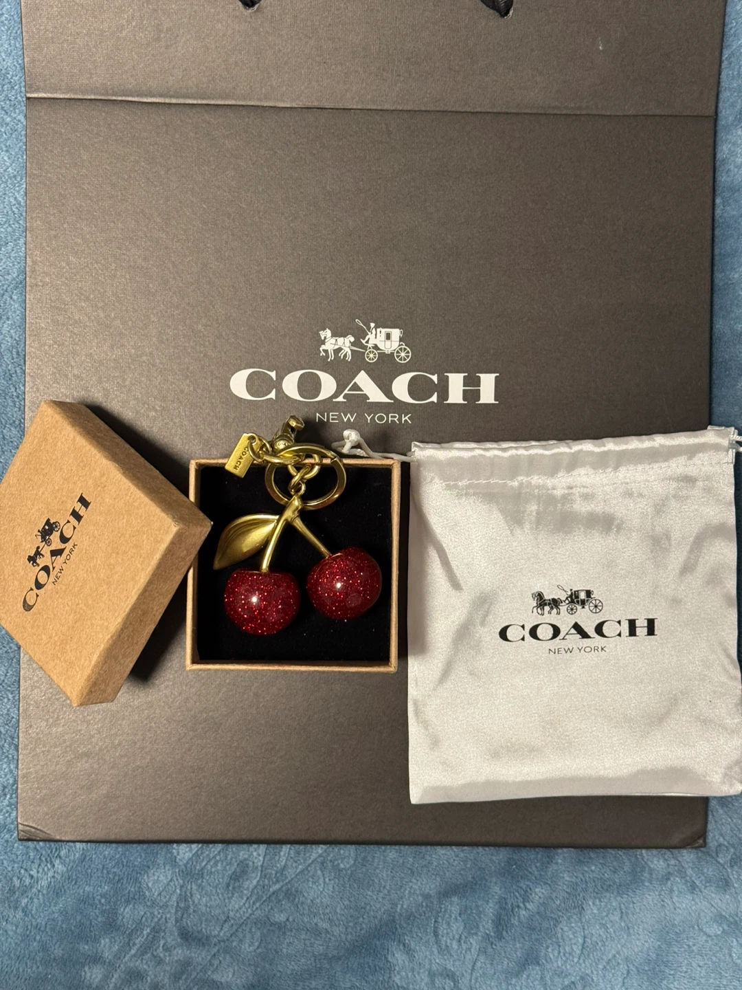 Coach Cherry Charm Keychain - photo 4
