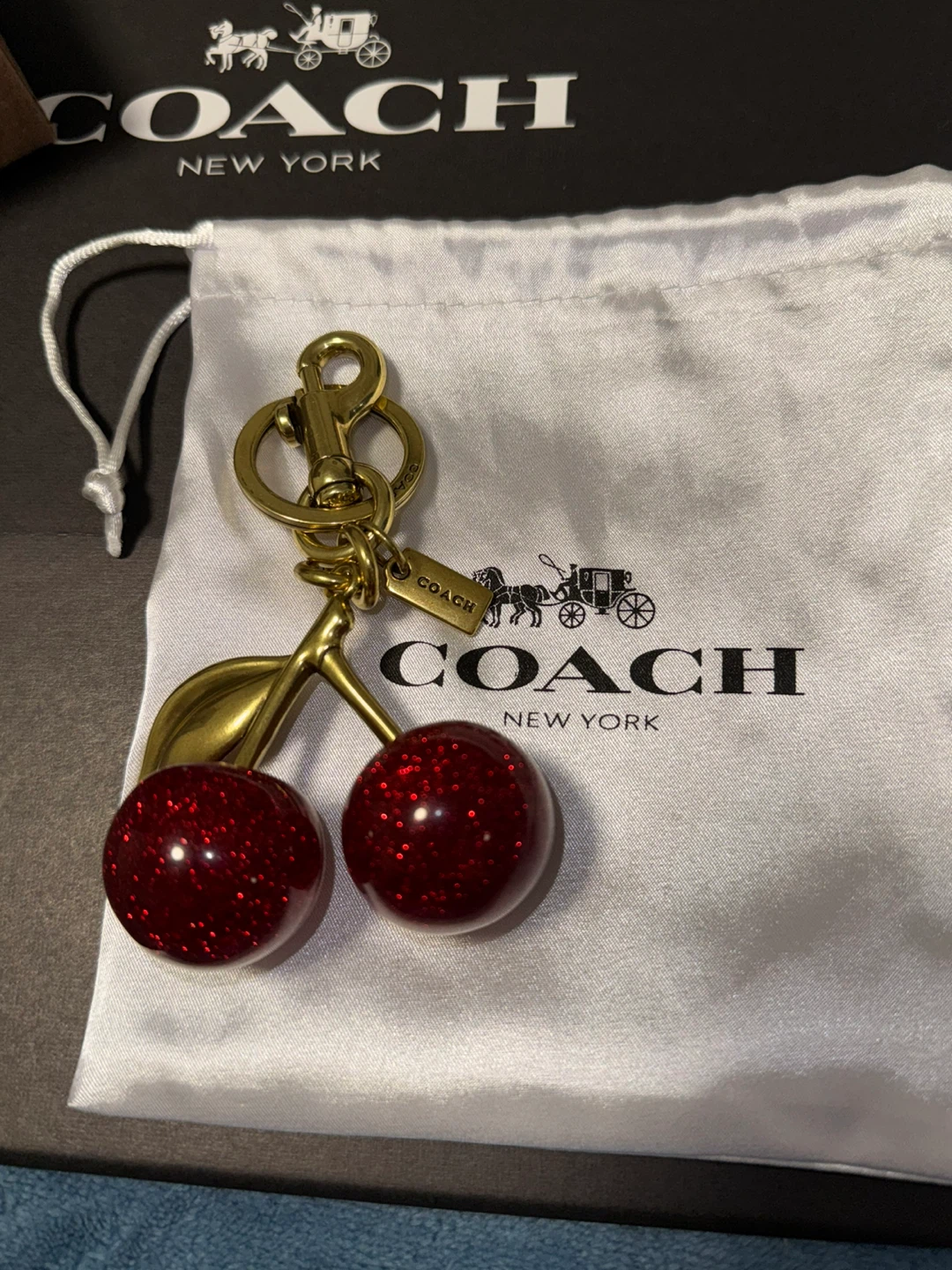 Coach Cherry Charm Keychain - photo 5