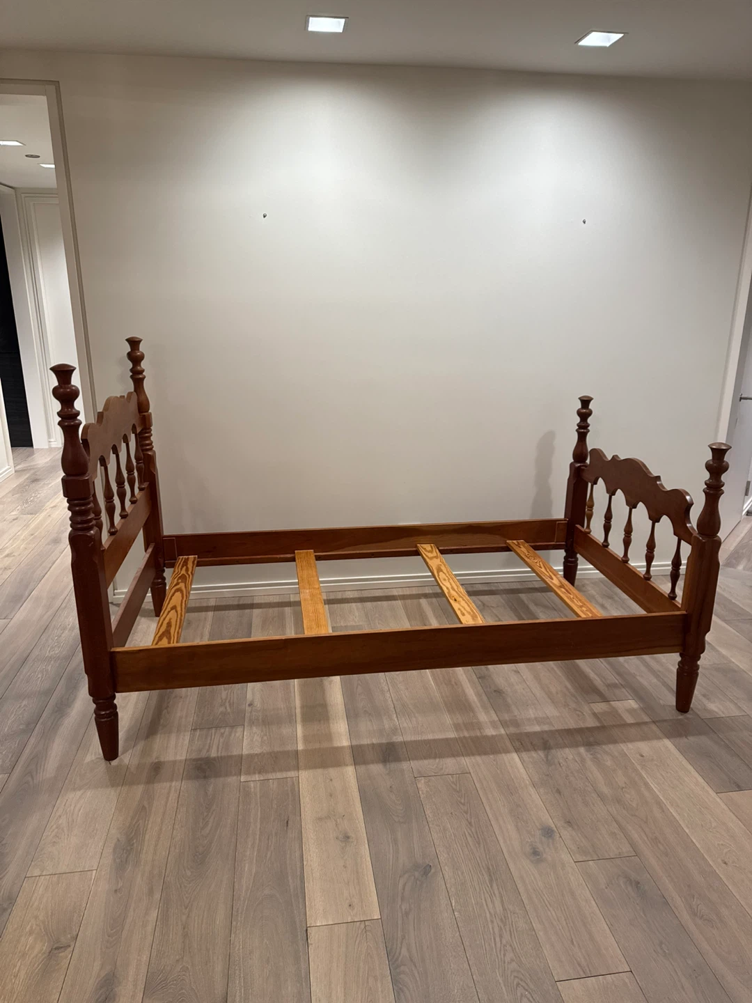 Solid Cherry Wood Twin Bed Frame