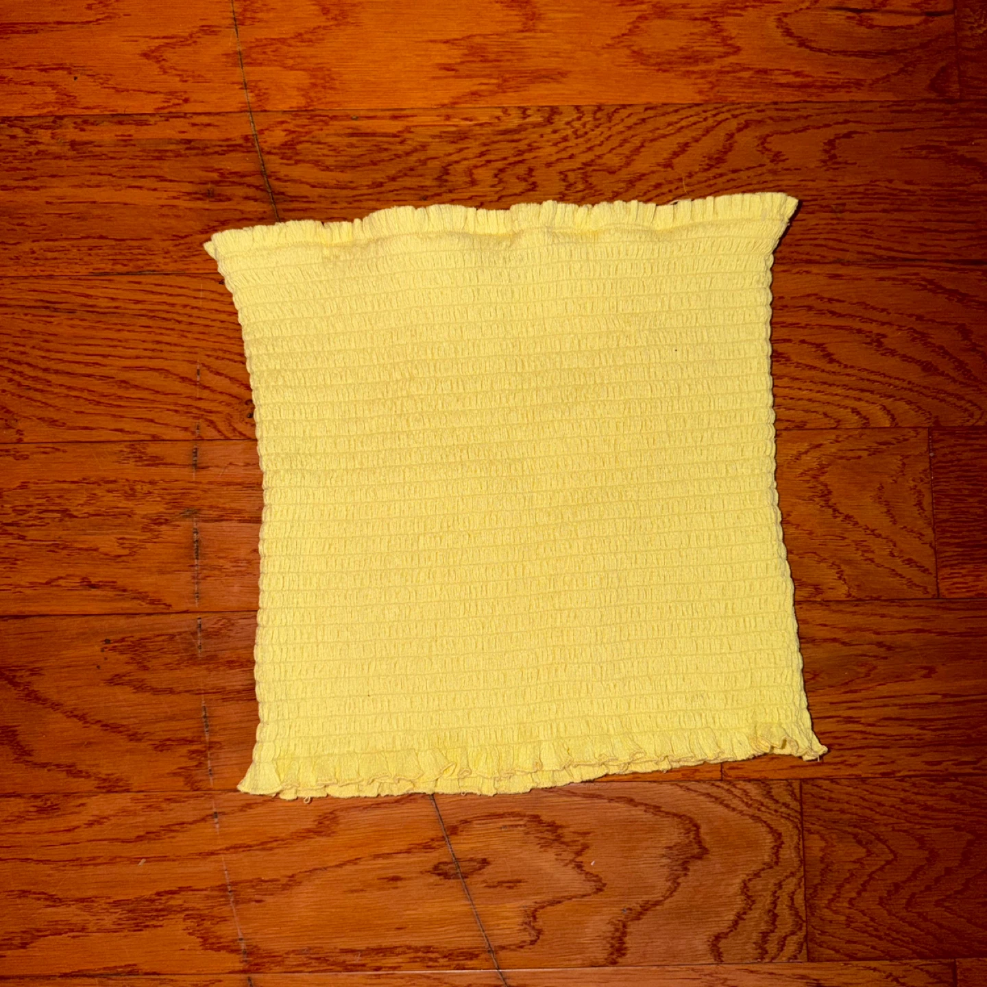 Smock Tube Top Yellow Fits S