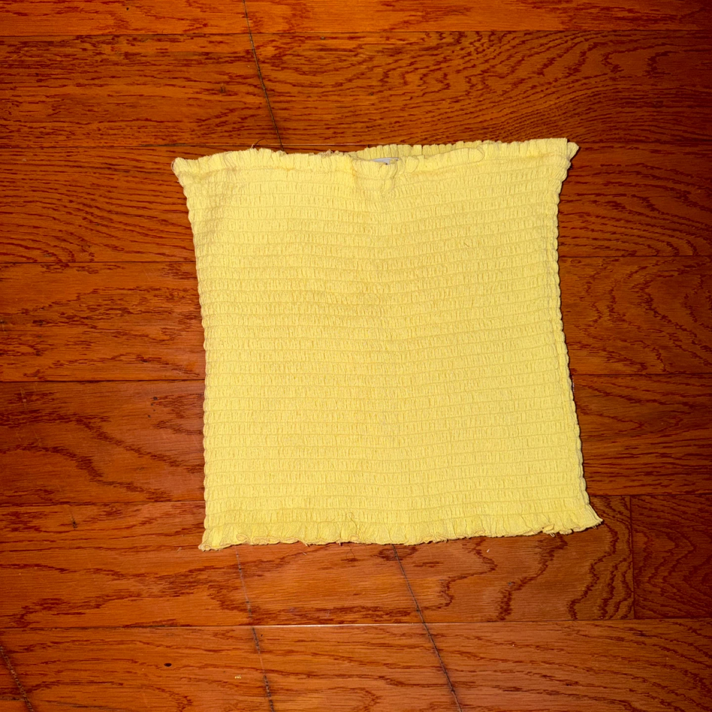 Smock Tube Top Yellow Fits S - photo 2