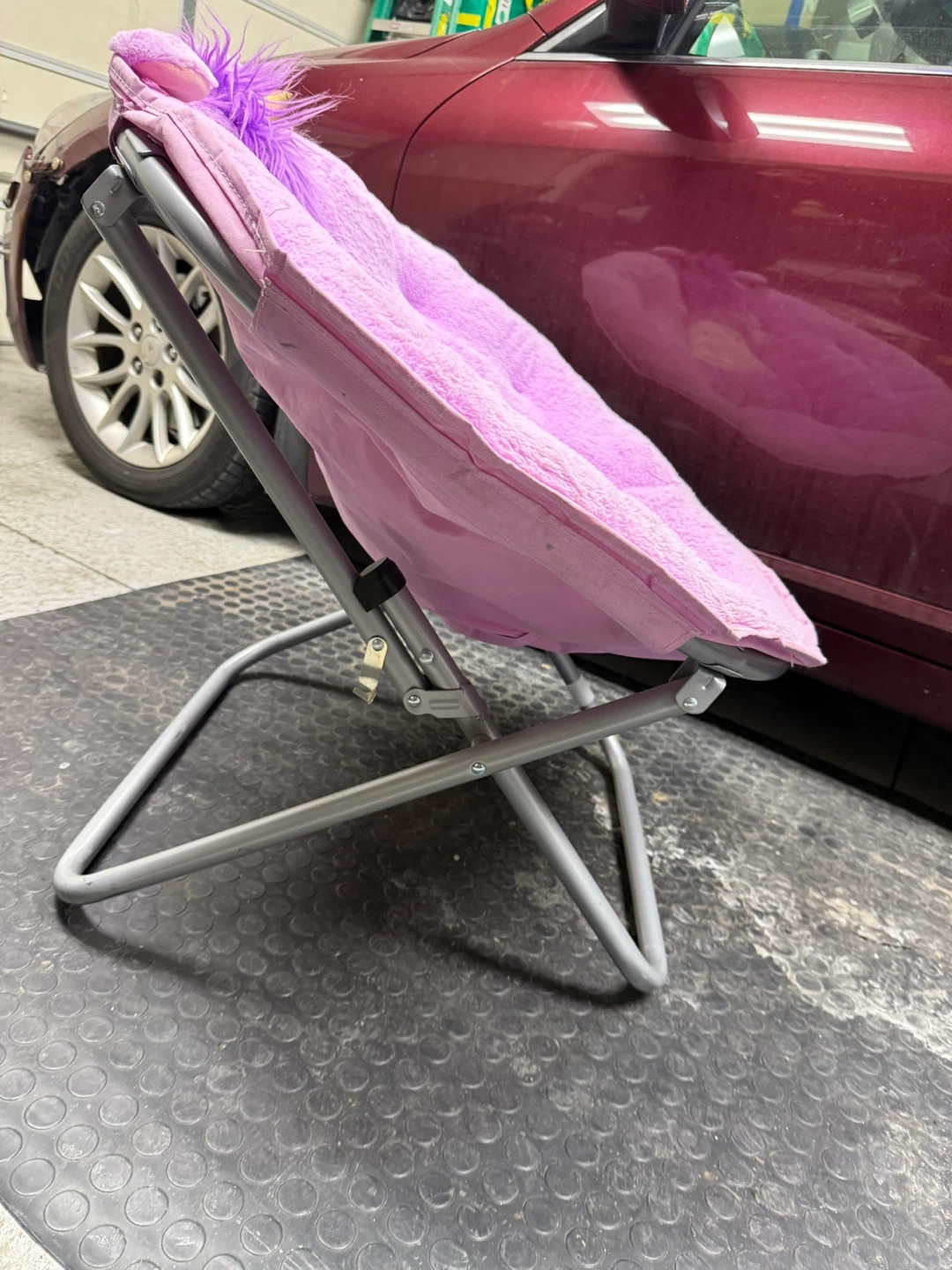 Purple Unicorn Plush Saucer Chair - photo 2