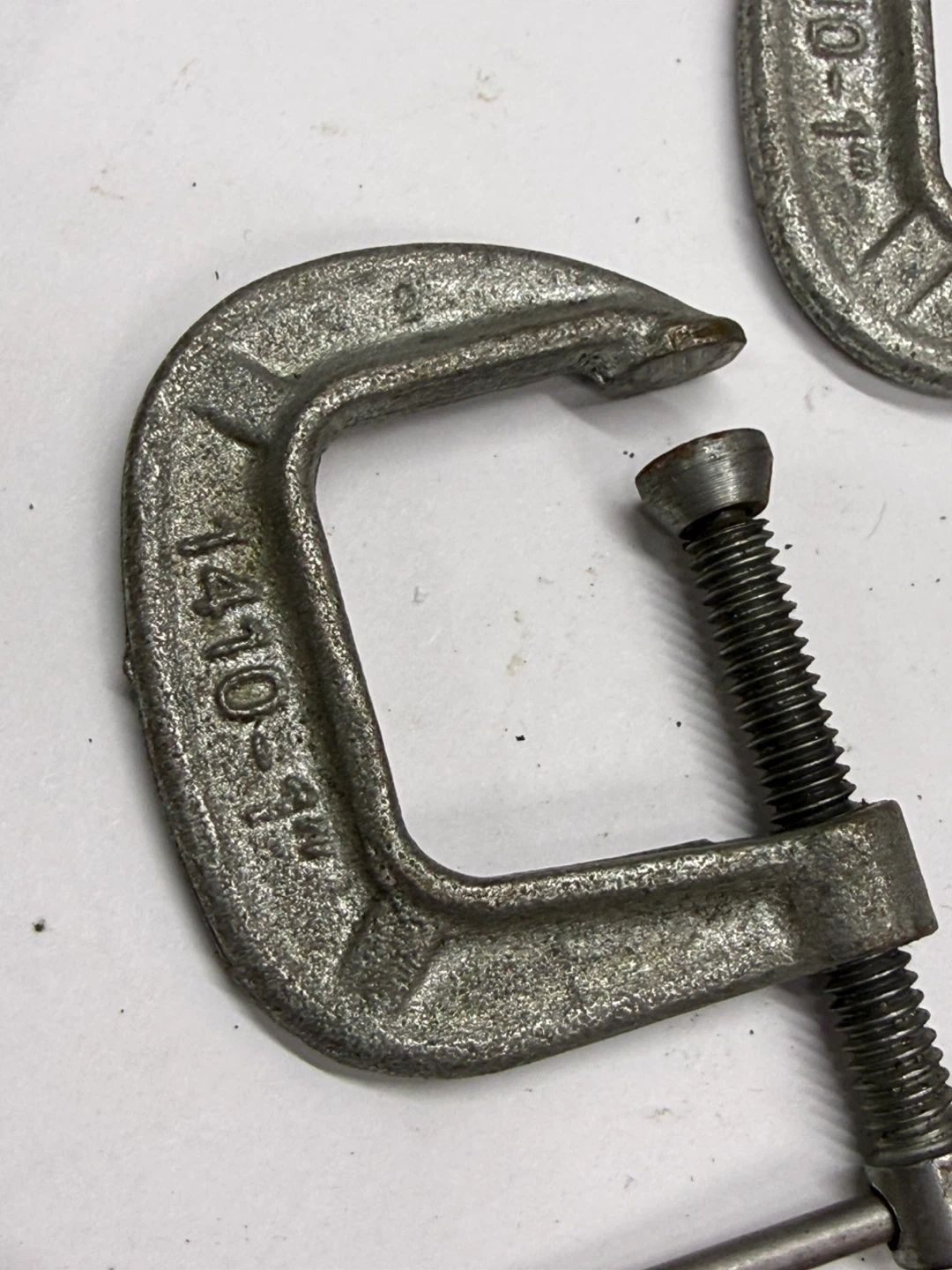 Set of 3 Vintage Adjustable C-Clamps - photo 3