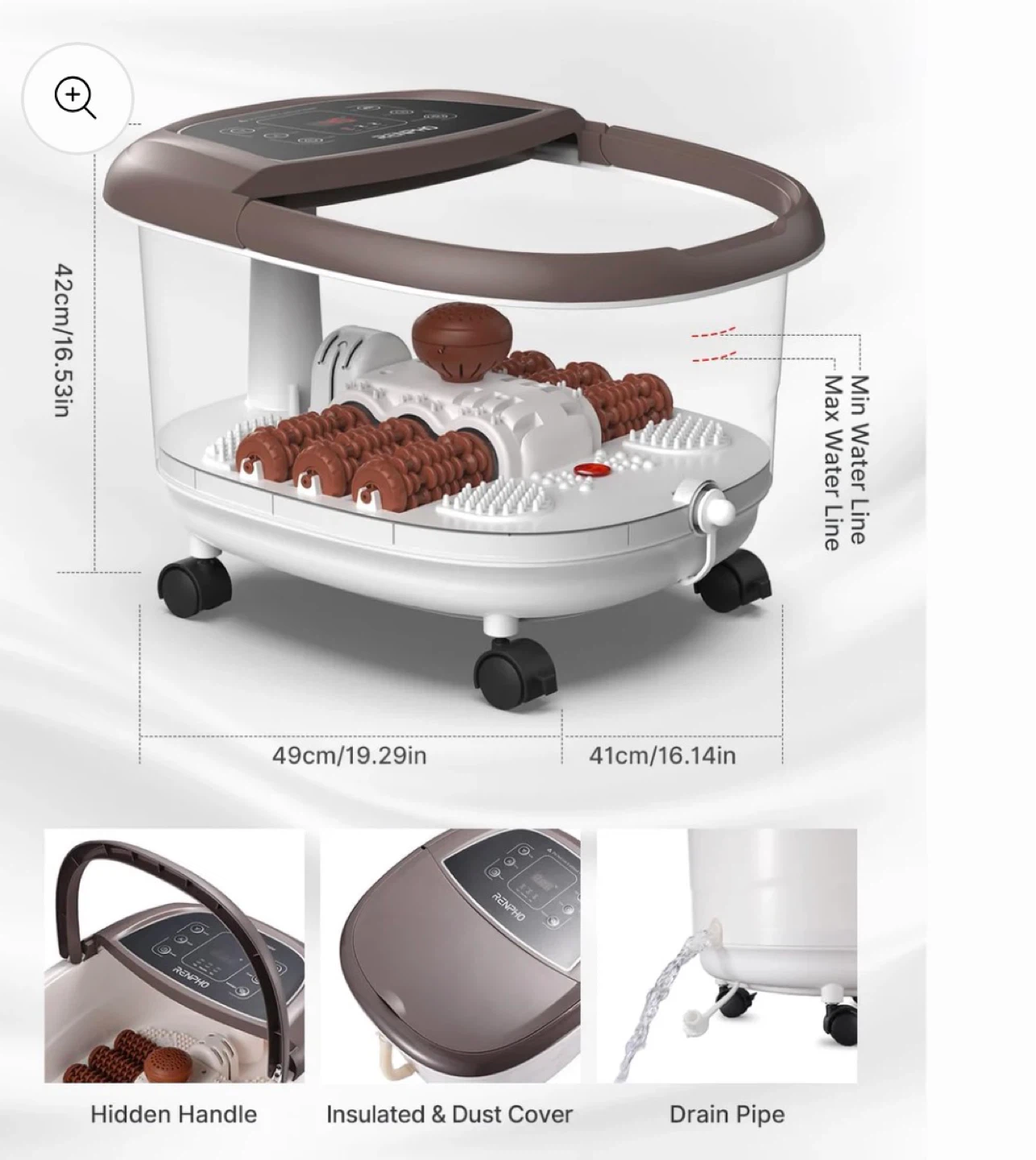 RENPHO Auto Foot Spa Bath Massager