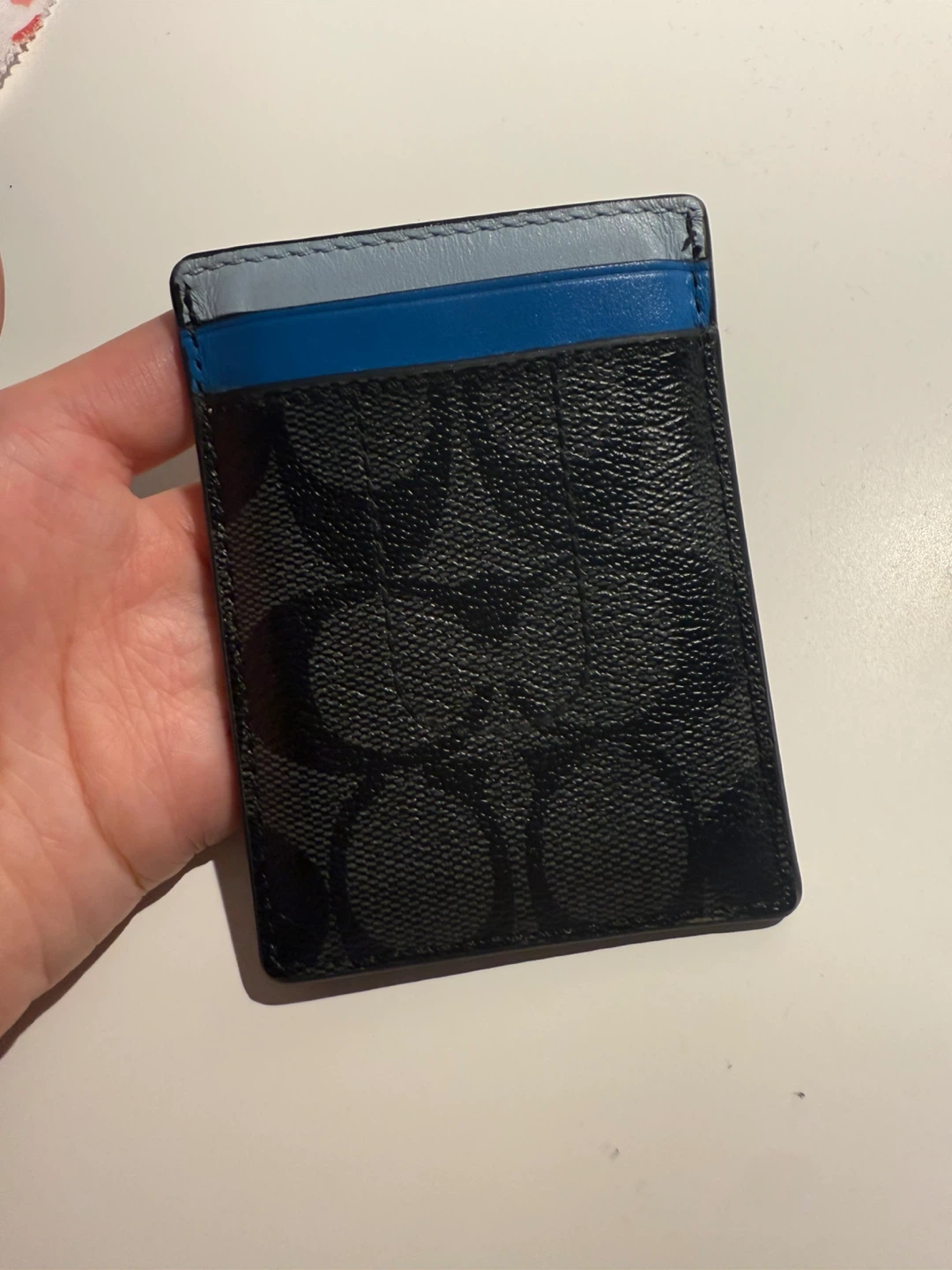 Coach Signature Card Holder Wallet Black - photo 2