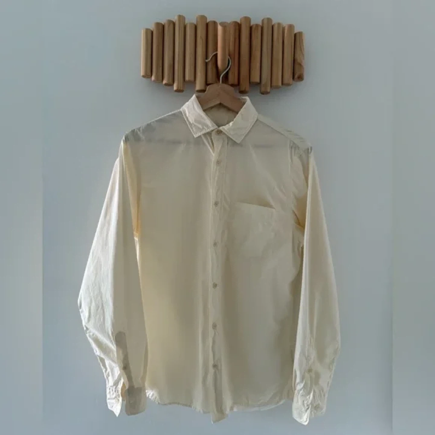 Wax London Cream Yellow Button-Down Shirt