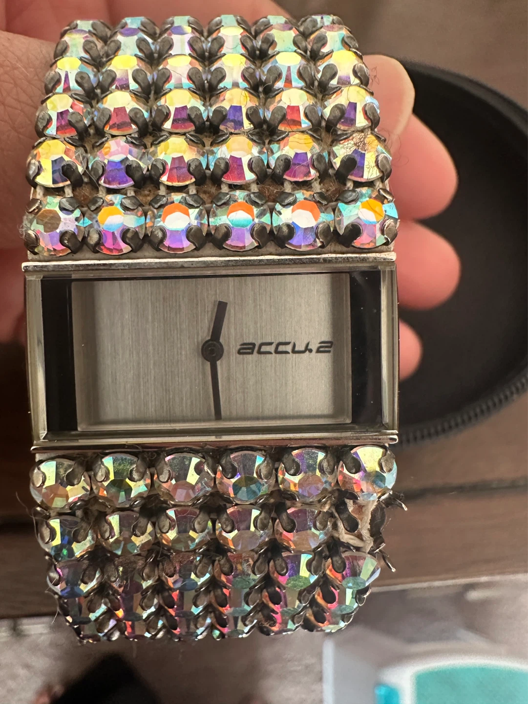 Accut2 Women's Watch with Rhinestone Band - photo 2