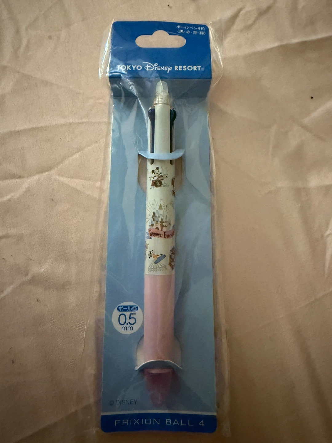 Tokyo Disney Resort Frixion Ball 4 Multi-Color Pen 0.5mm