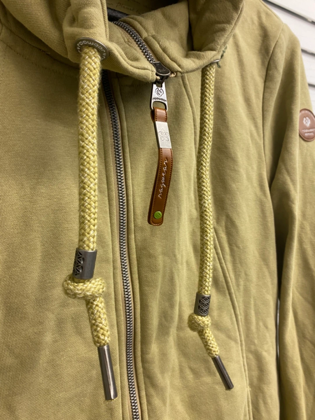 Ragwear Remake Khaki Zip-Up Hoodie XL - photo 2