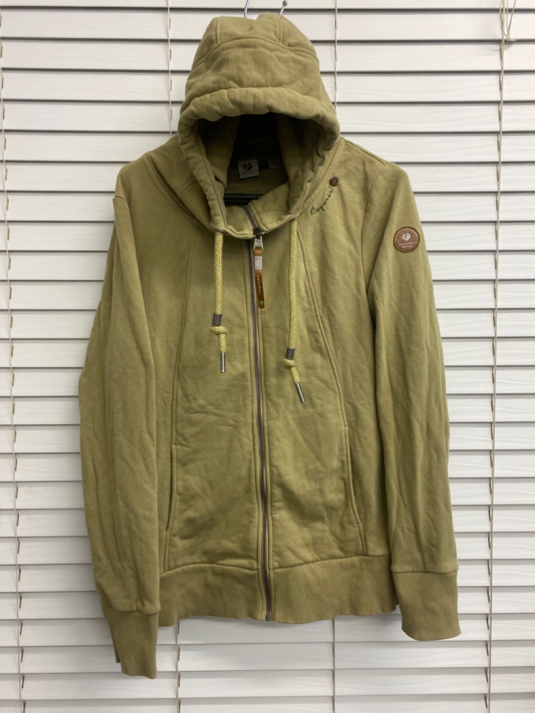 Ragwear Remake Khaki Zip-Up Hoodie XL