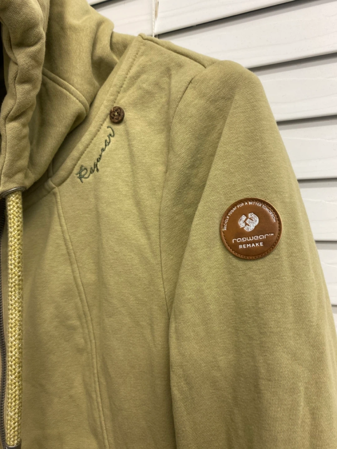 Ragwear Remake Khaki Zip-Up Hoodie XL - photo 3
