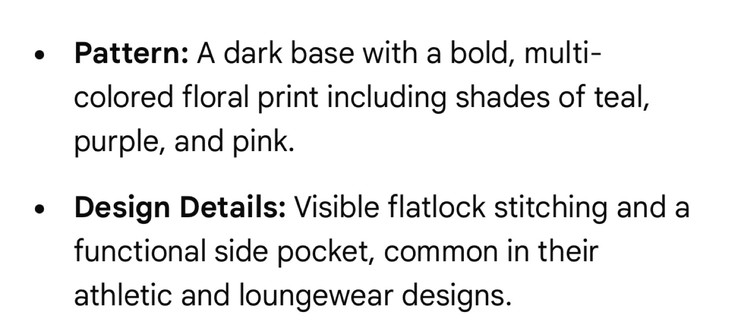 Lug Lugging Ankle Leggings - L - Bloom Black Floral - photo 5